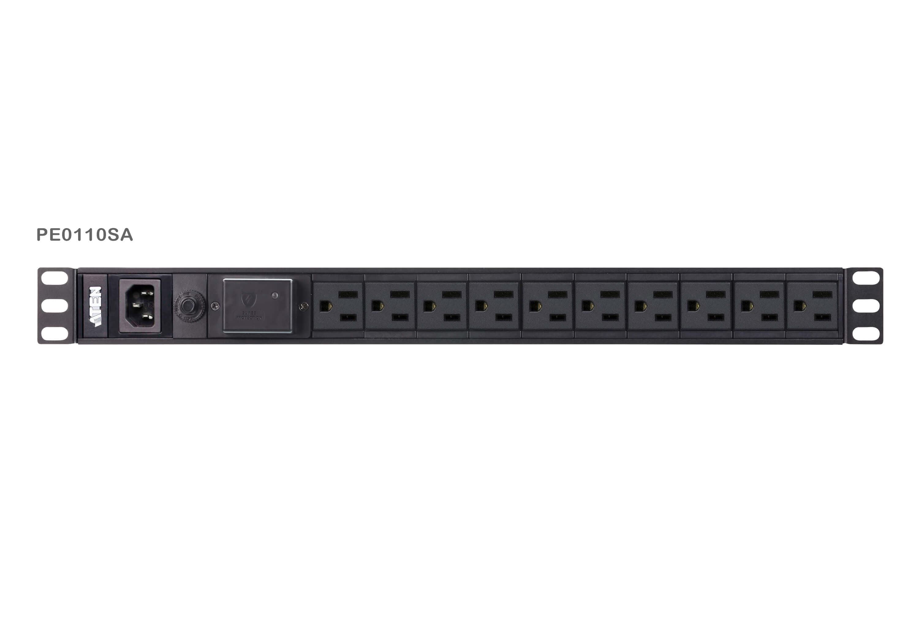 Basic 1U PDU with surge protection — изглед 3