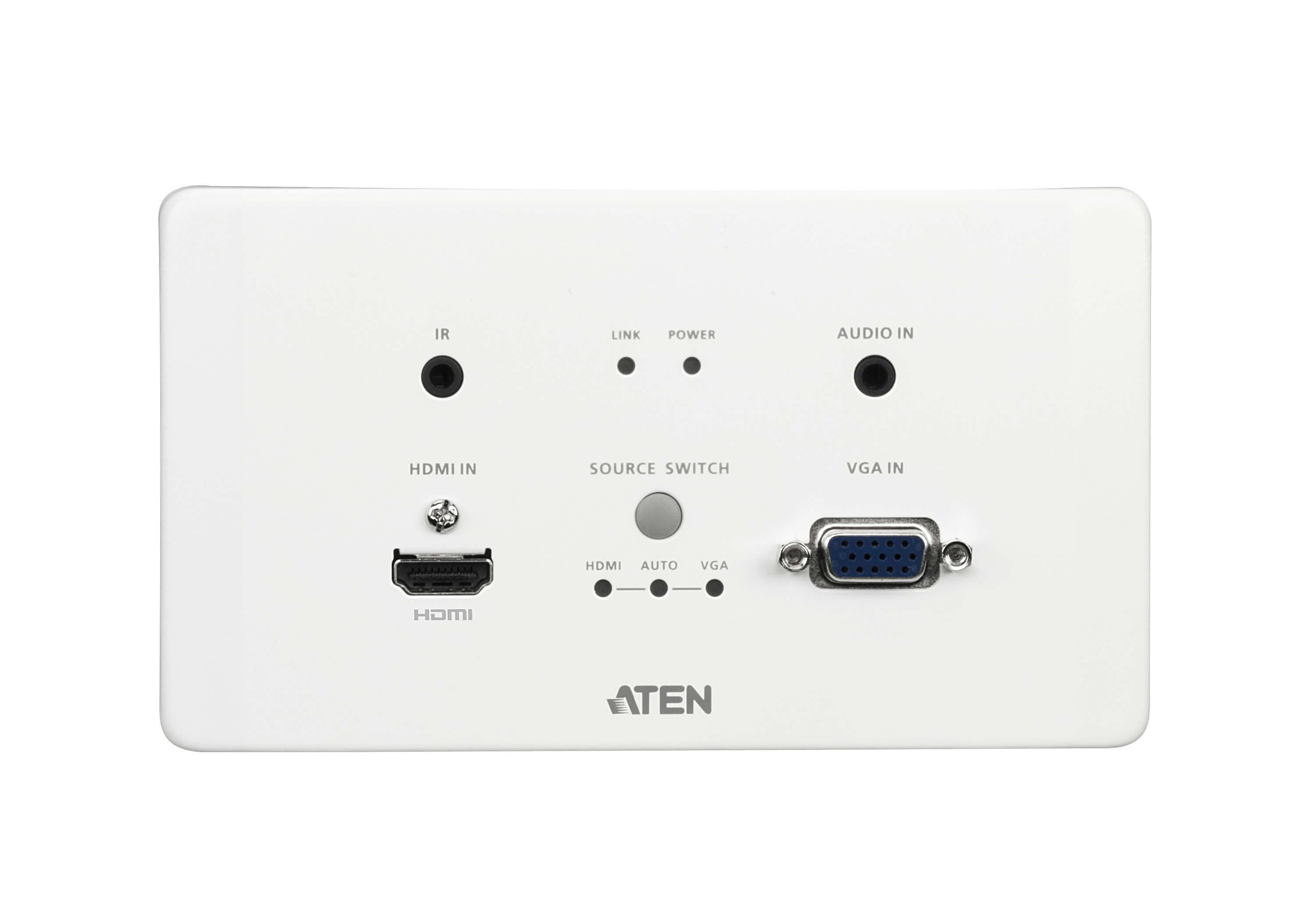 HDMI & VGA HDBaseT Transmitter with EU Wall Plate / PoH (4K@100m) (HDBaseT Class A) (PoH  PD) — изглед 6