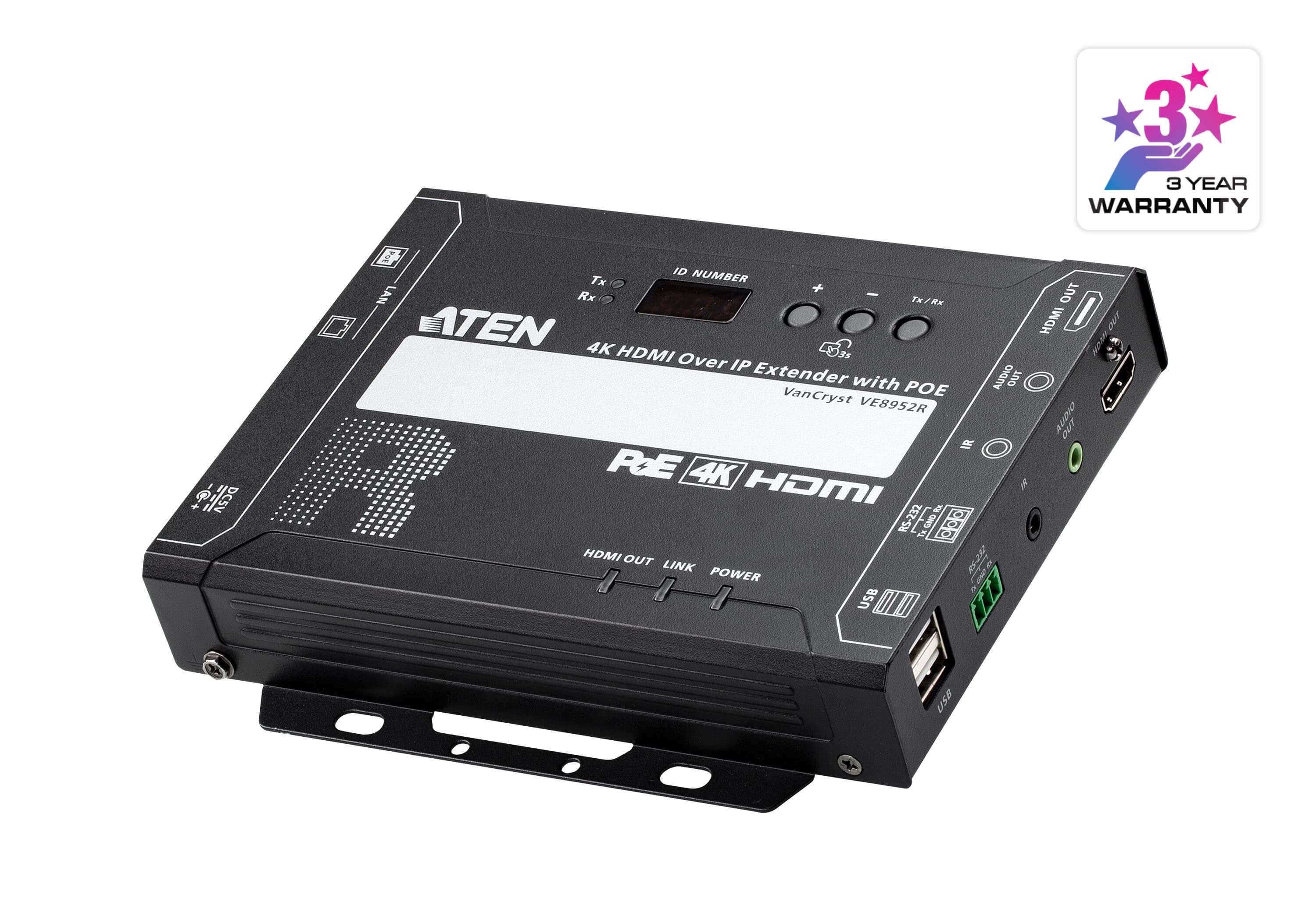 4K HDMI over IP Receiver with PoE — изглед 3