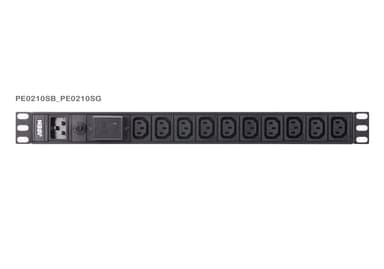 Basic 1U PDU with surge protection