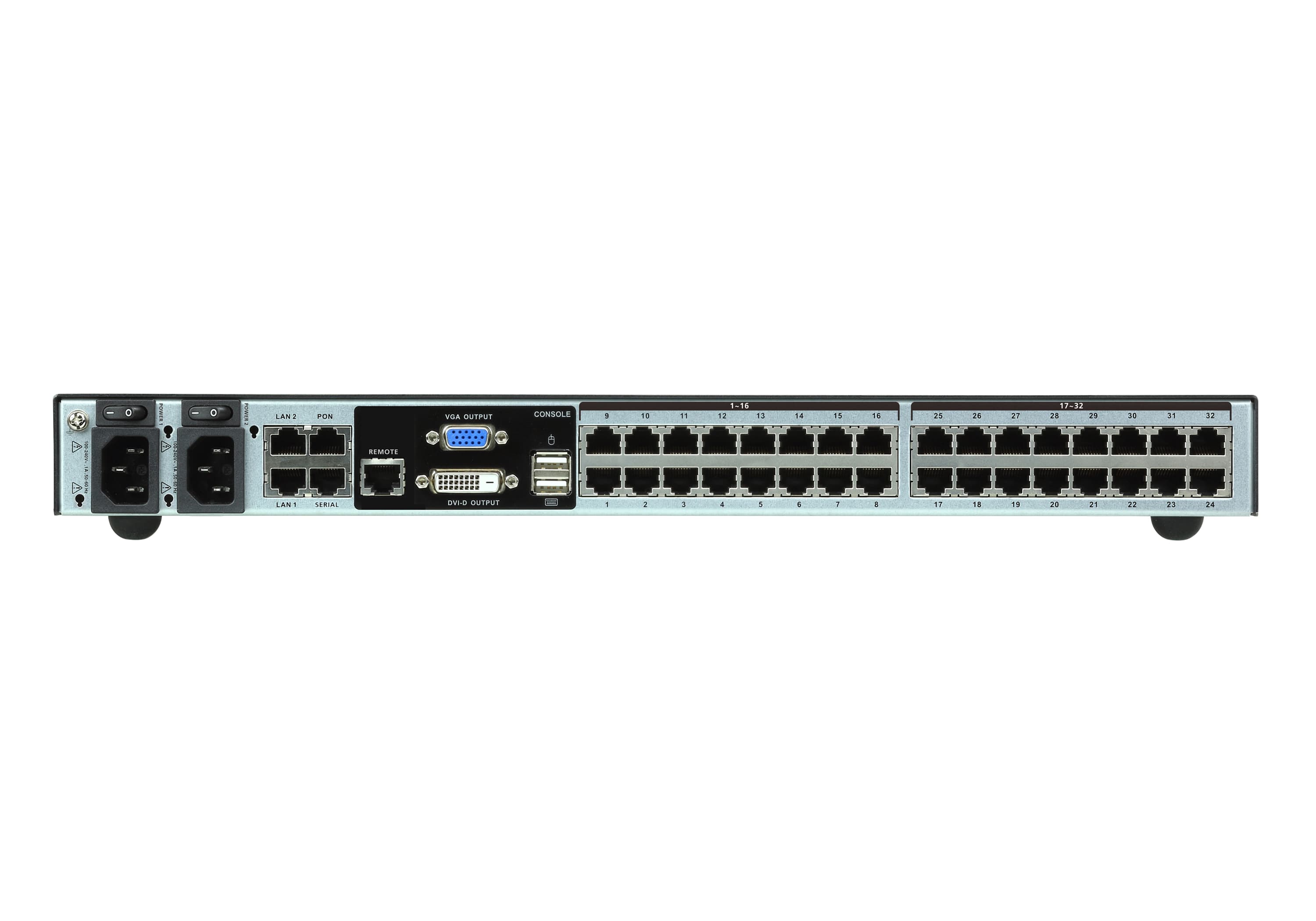 1-Local/2-Remote  Access 32-Port Multi-Interface Cat 5 KVM over IP Switch — изглед 3