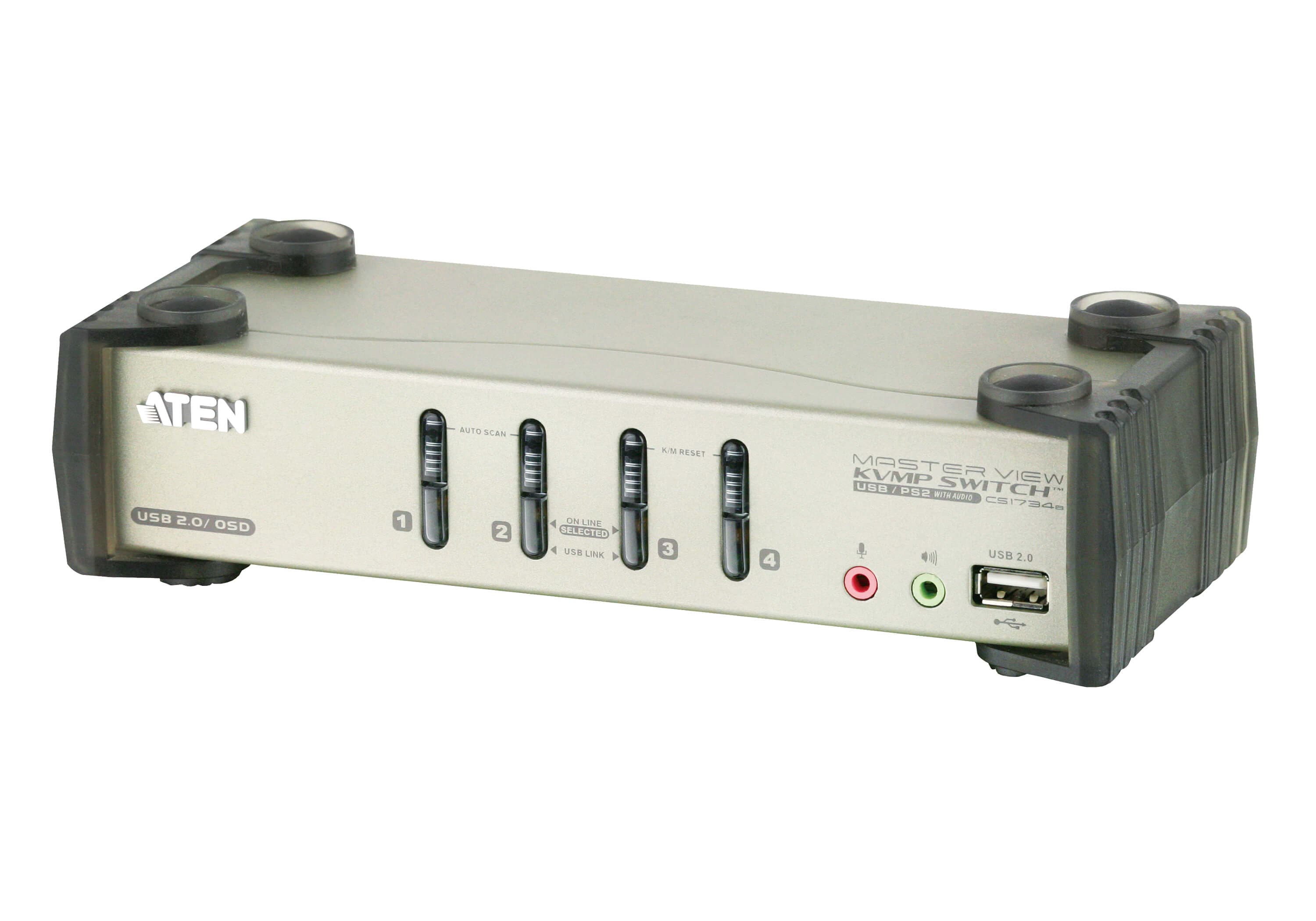 4-Port PS/2-USB VGA/Audio KVMP™ Switch with OSD — изглед 3