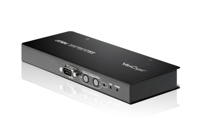 VGA/Audio/RS-232 Cat 5 Receiver with Auto Compensation (1280 x 1024@200m)