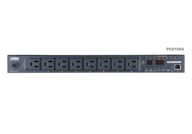 15A/10A 8-Outlet 1U Outlet-Metered & Switched eco PDU