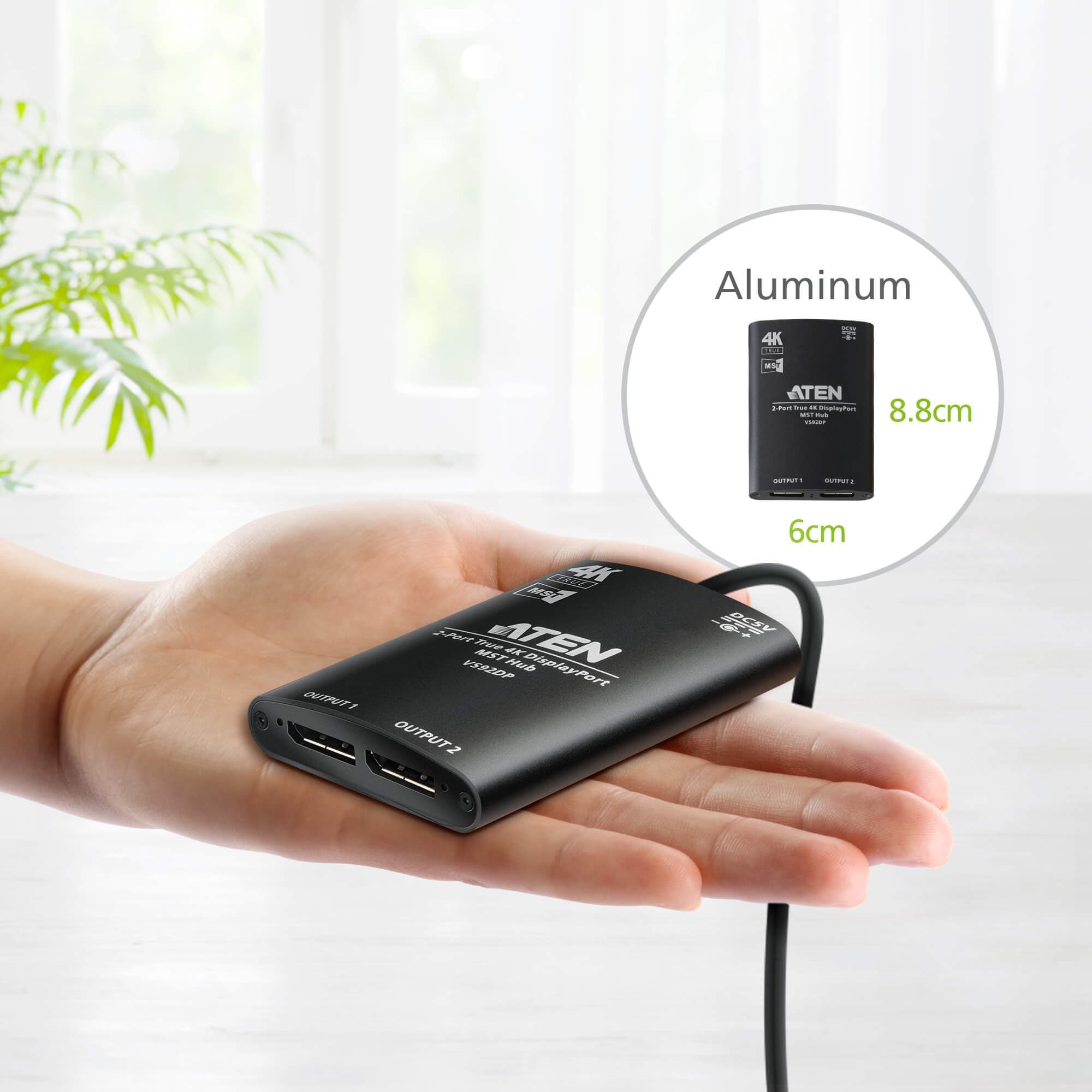 2-Port True 4K DisplayPort MST Hub — изглед 7