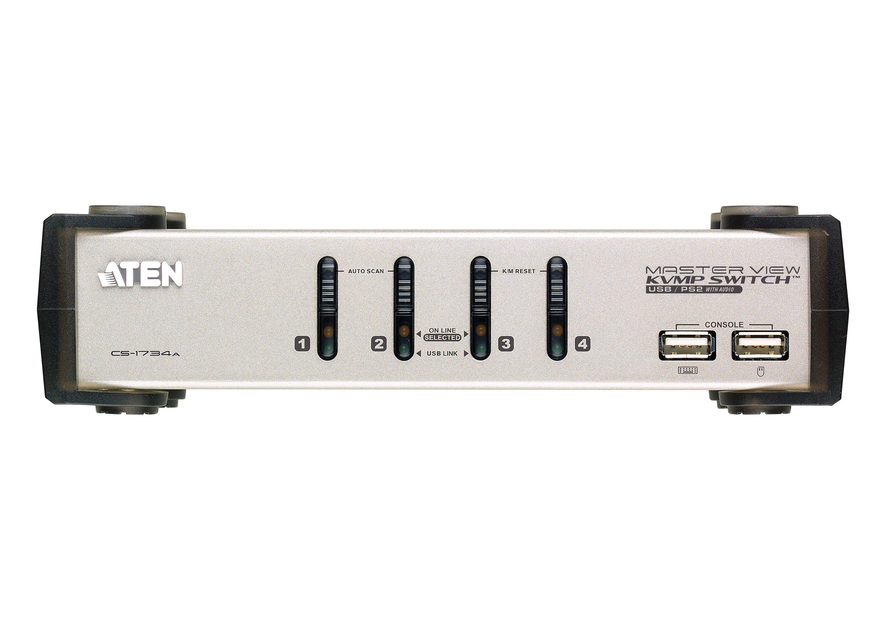 4-Port PS/2-USB VGA/Audio KVMP™ Switch — изглед 2