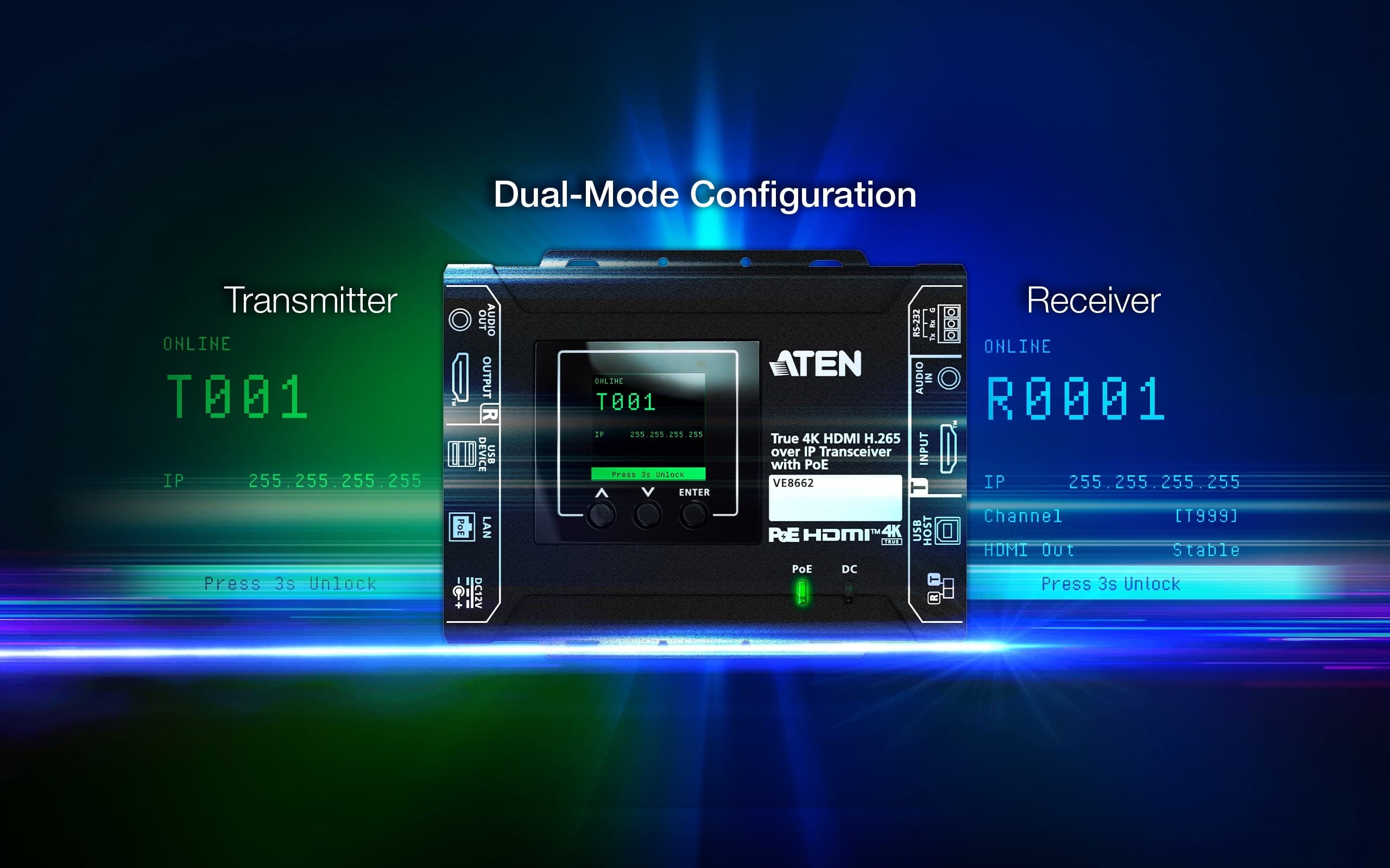 True 4K HDMI H.265 over IP Transceiver with PoE — изглед 6