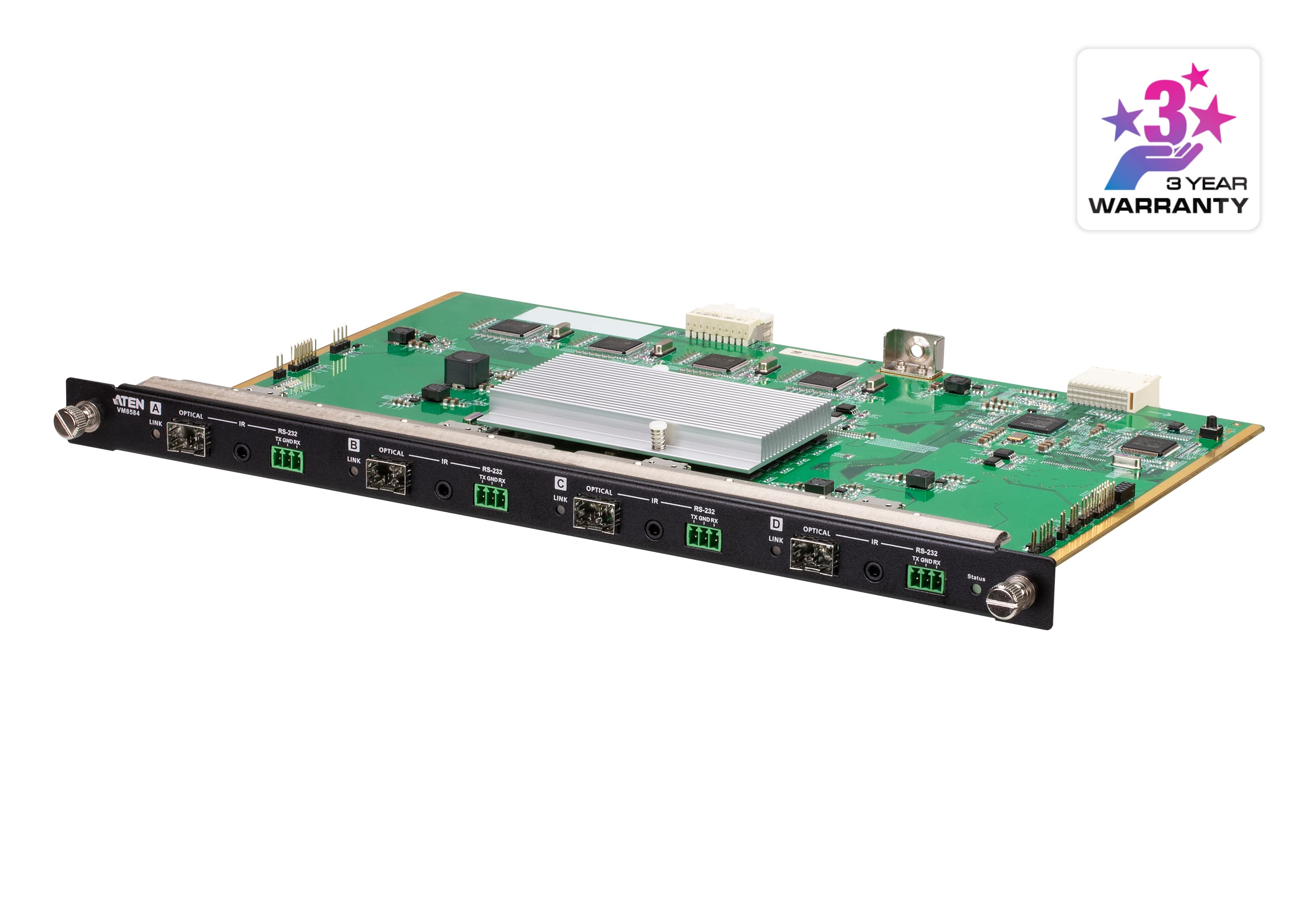 4-Port 10G Optical Output Board (4K@300m (K1, MM) / 10km (K2, SM)) — изглед 3