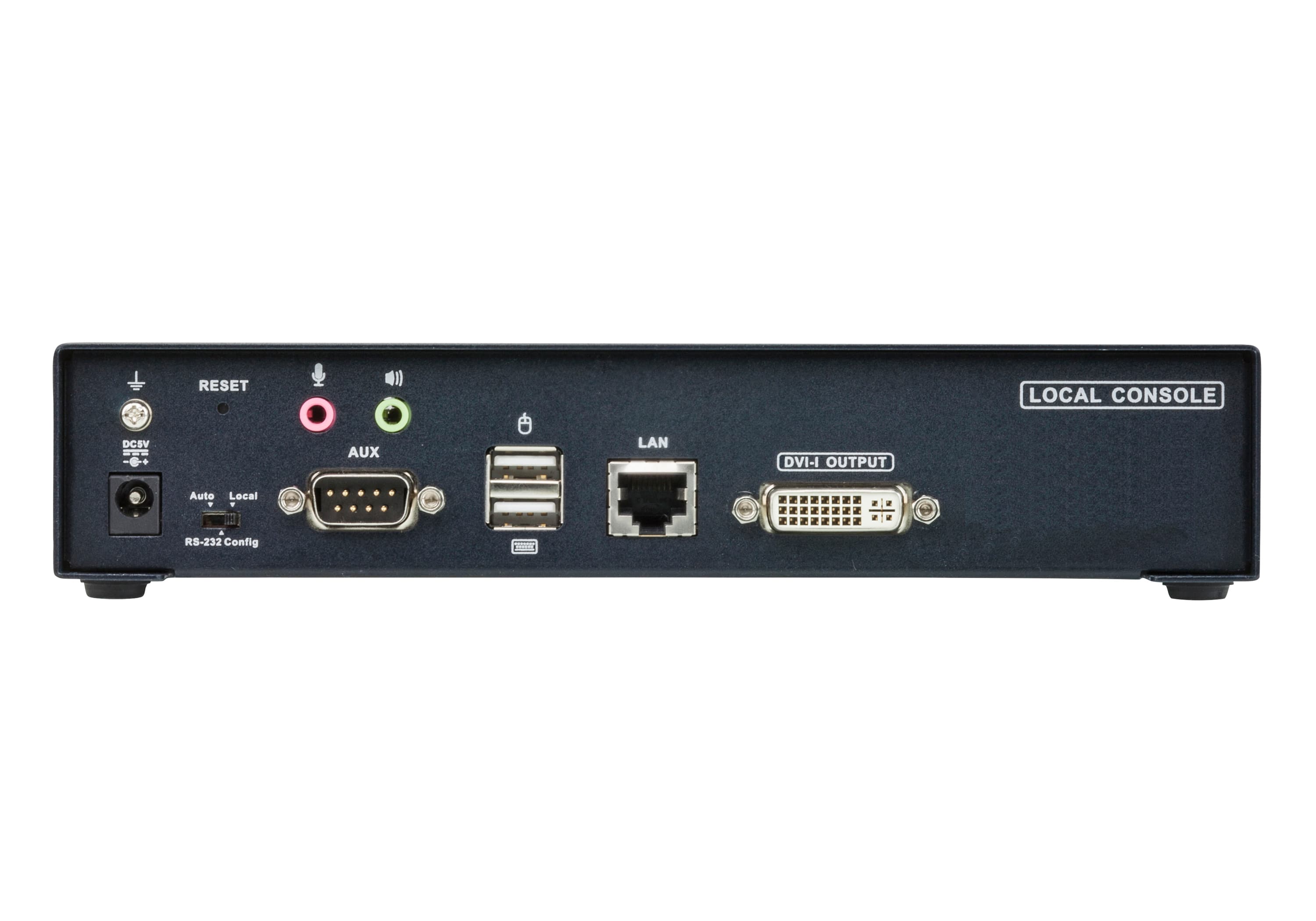 USB DVI-I Single Display KVM Over IP Transmitter — view 2