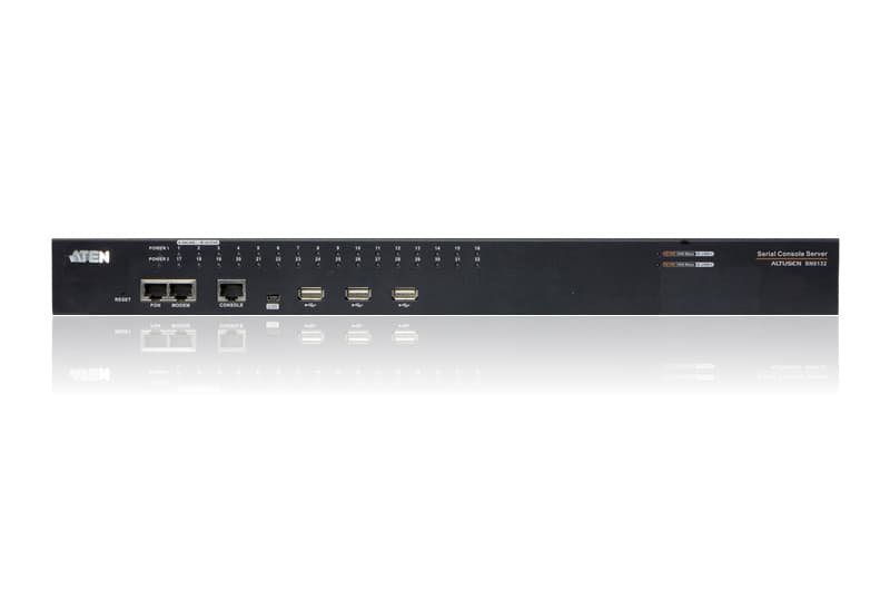 32-Port Serial Console Server with Dual Power/LAN — изглед 2