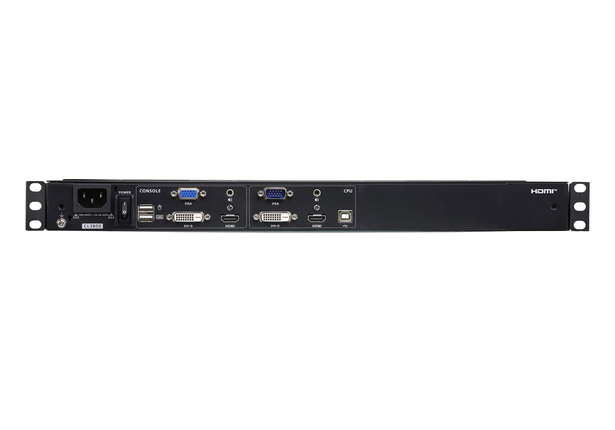 Ultra Short Depth Dual Rail WideScreen LCD Console (USB, HDMI / DVI / VGA) — изглед 6