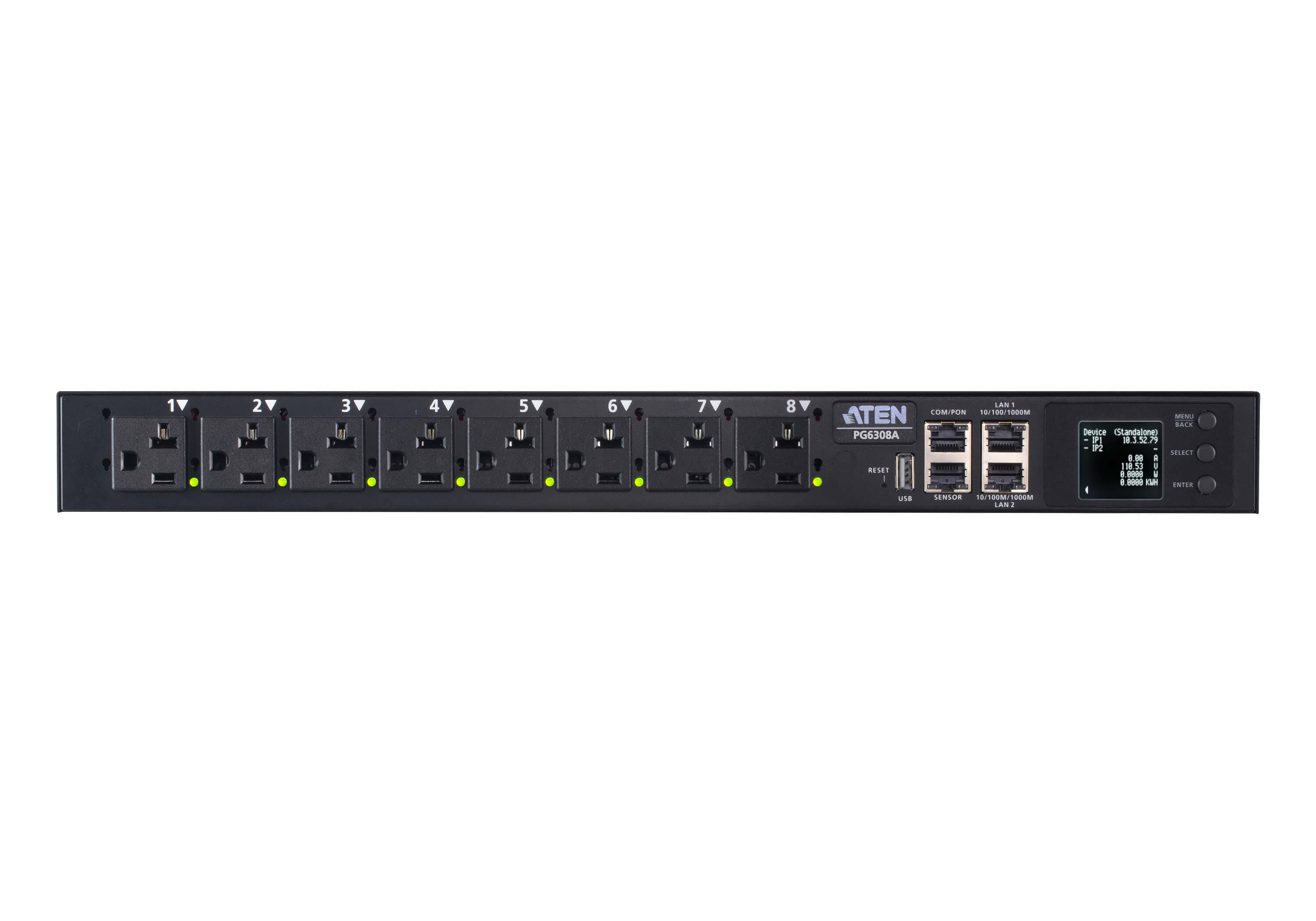 30A/32A 8-Outlet 1U Switched eco PDU