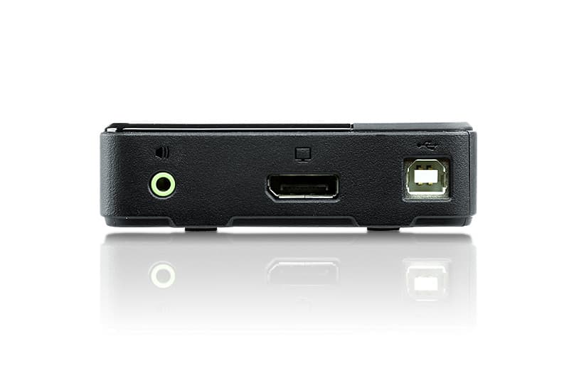 2-Port USB DisplayPort / Audio KVM Switch (4K Supported and Cables included) — view 4