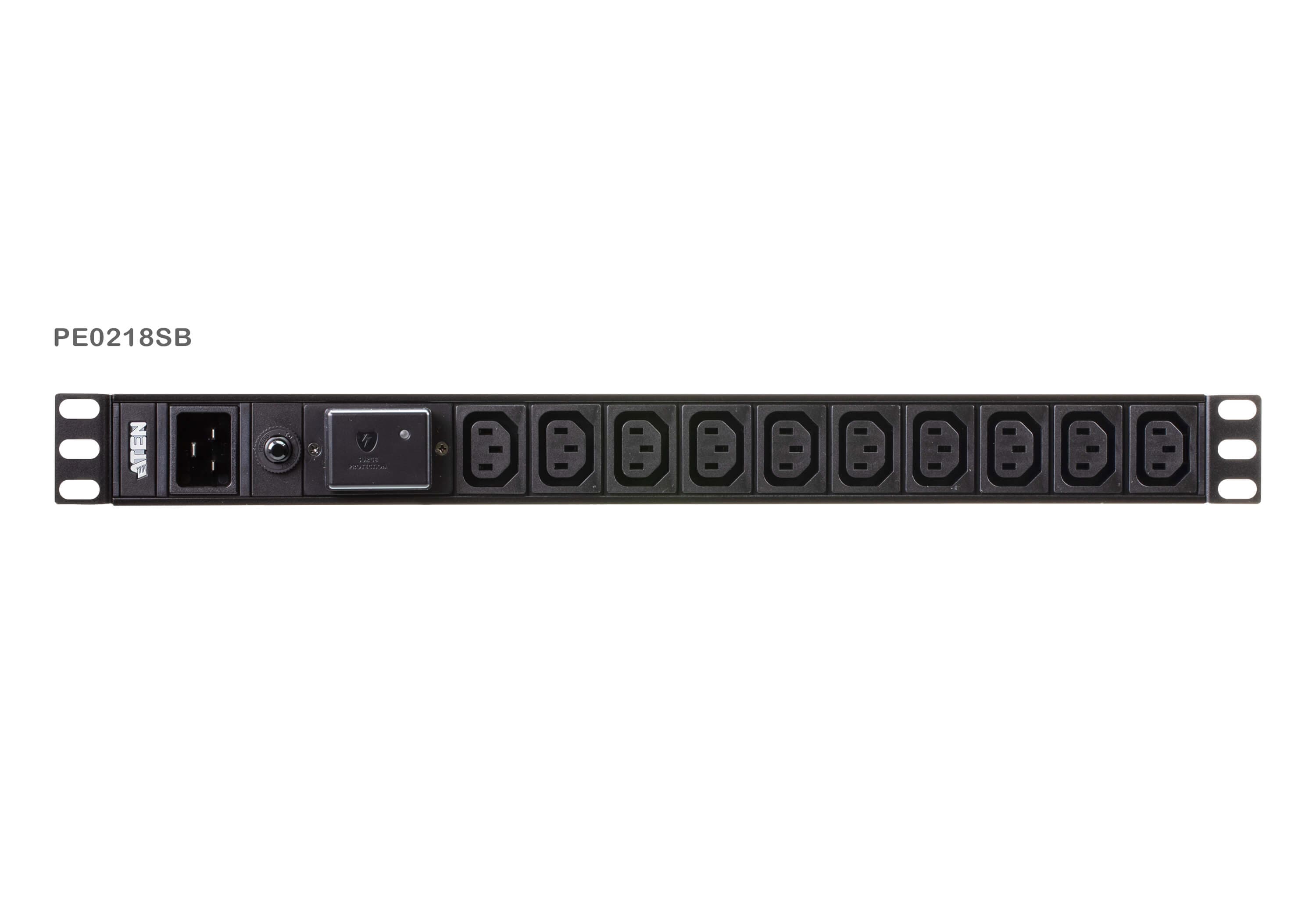 1U Basic PDU with Surge Protection