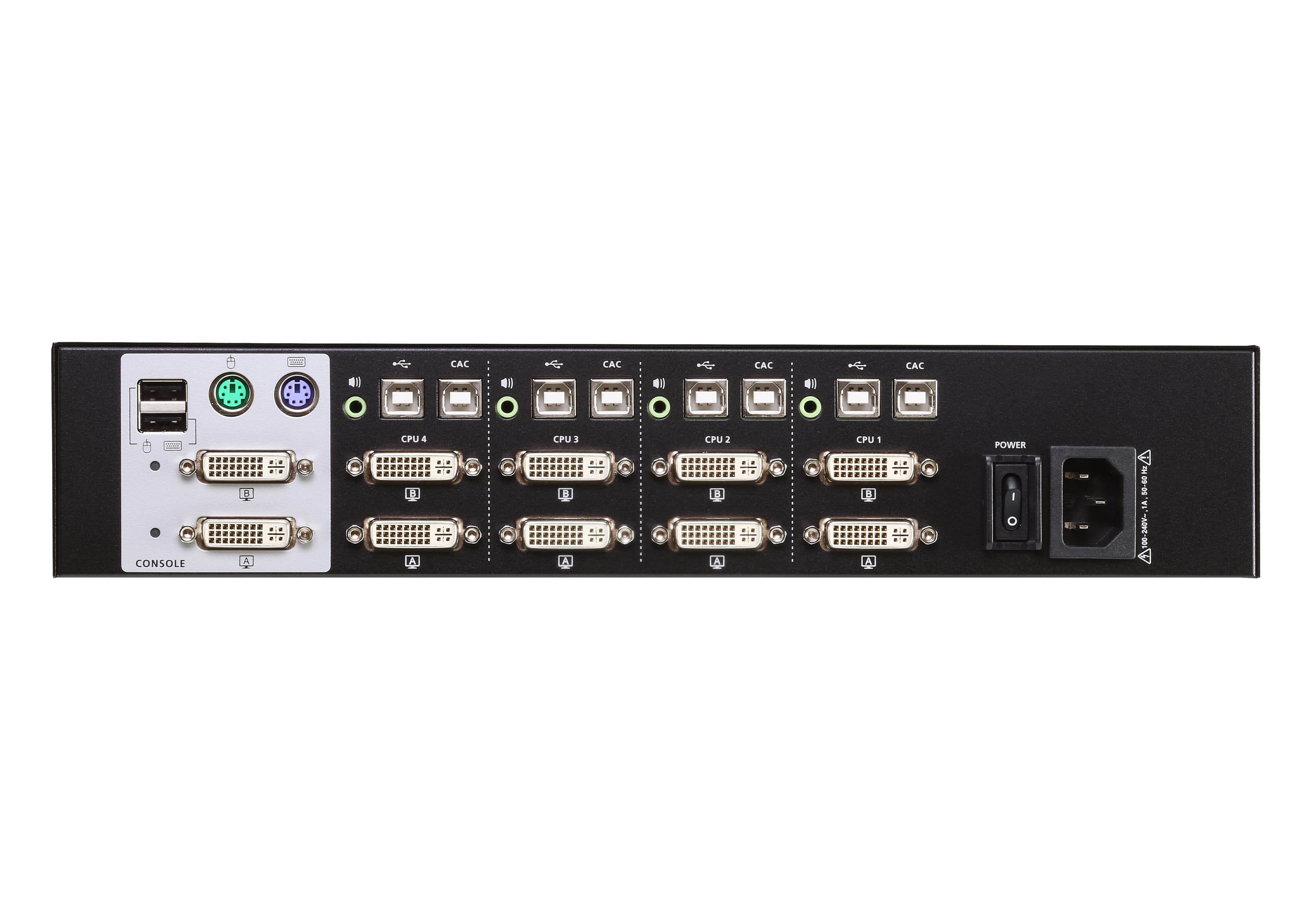 4-Port USB DVI Dual Display Secure KVM Switch (PSS PP v3.0 Compliant) — изглед 2