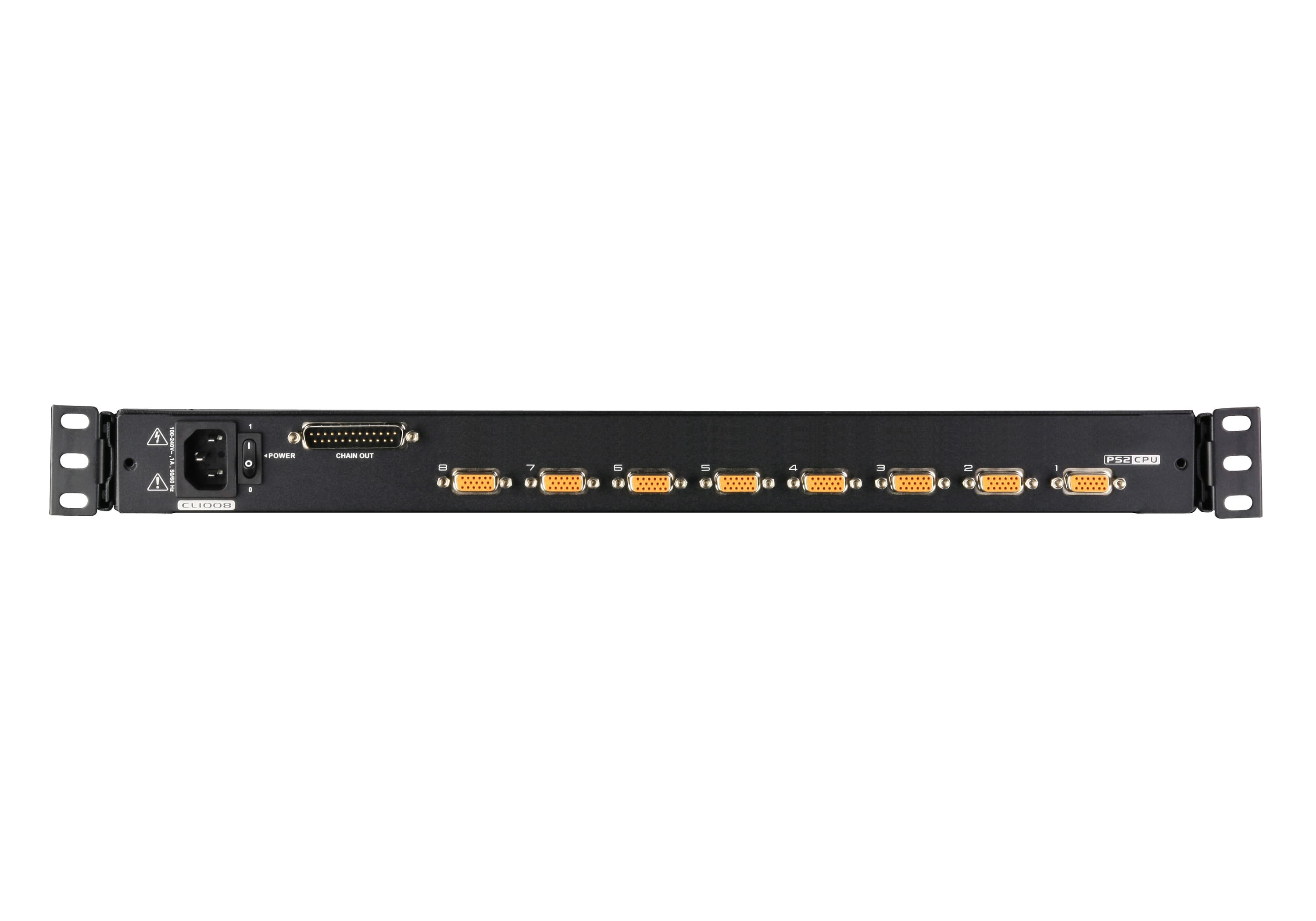 8-Port PS/2-USB VGA Single Rail LCD KVM Switch — изглед 2