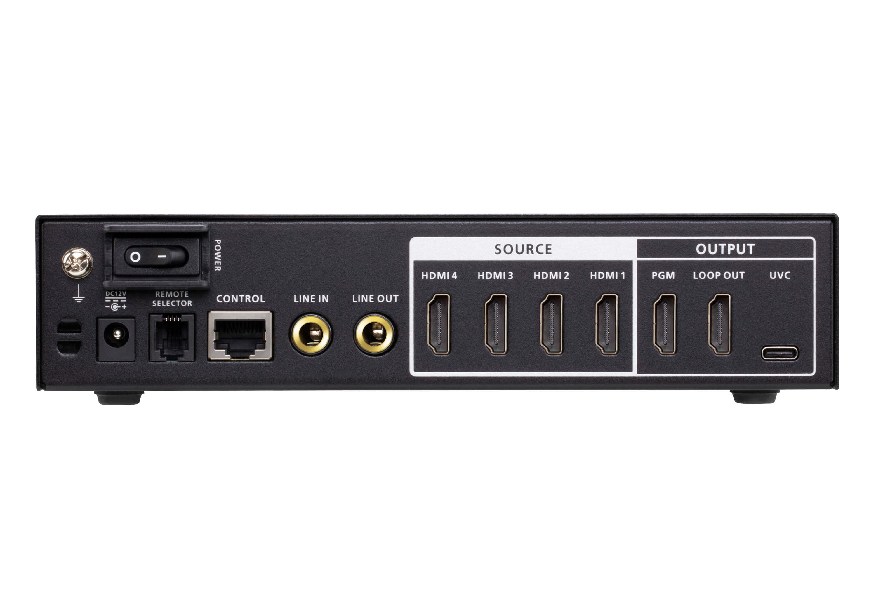 CAMLIVE™ PRO 4K 4-Input HDMI to USB Video Switcher — view 2