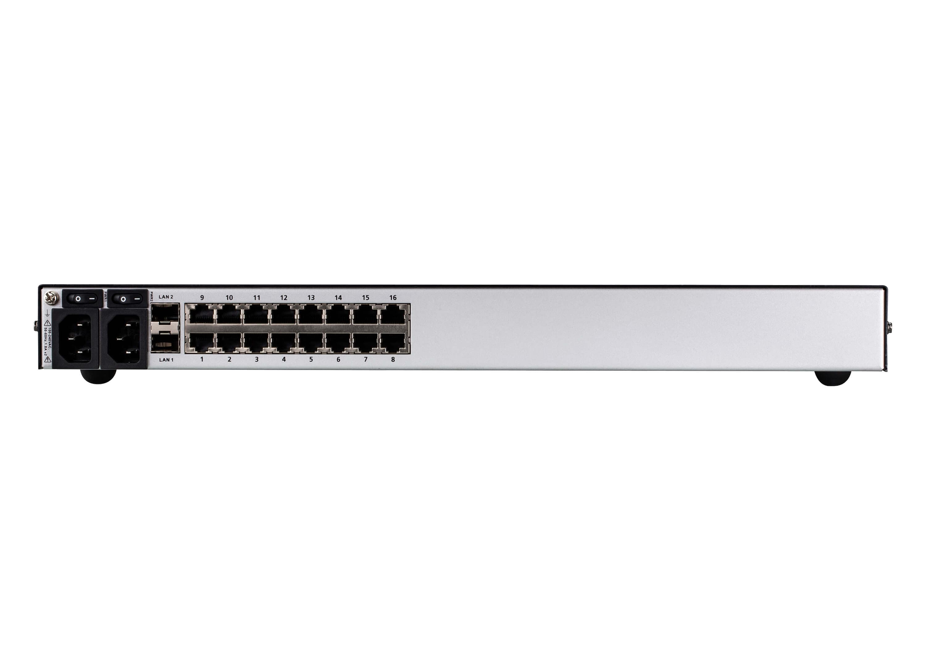 16-Port Serial Console Server with Dual Power / SFP — изглед 2