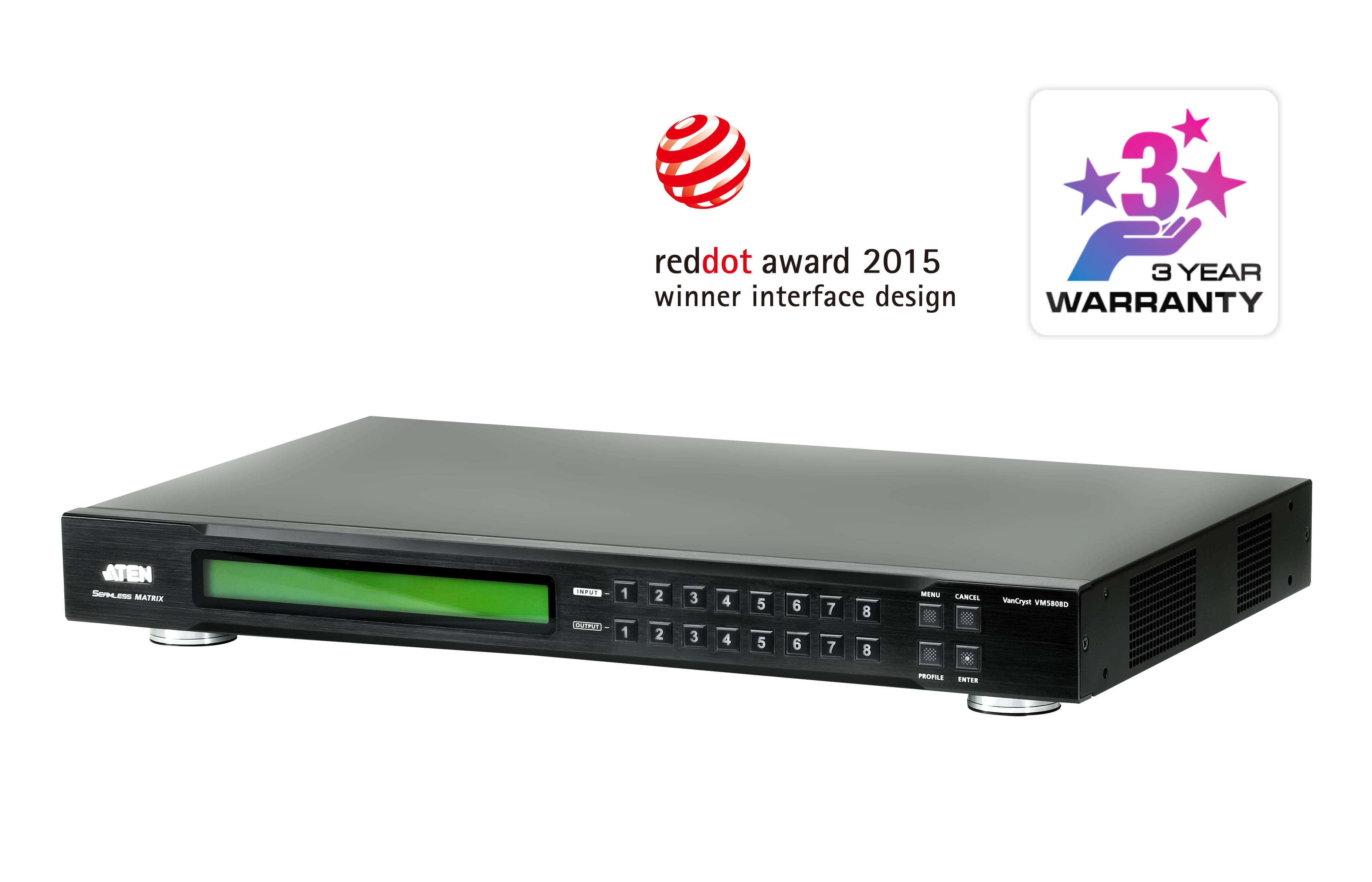 8 x 8 DVI Matrix Switch with Scaler — изглед 2