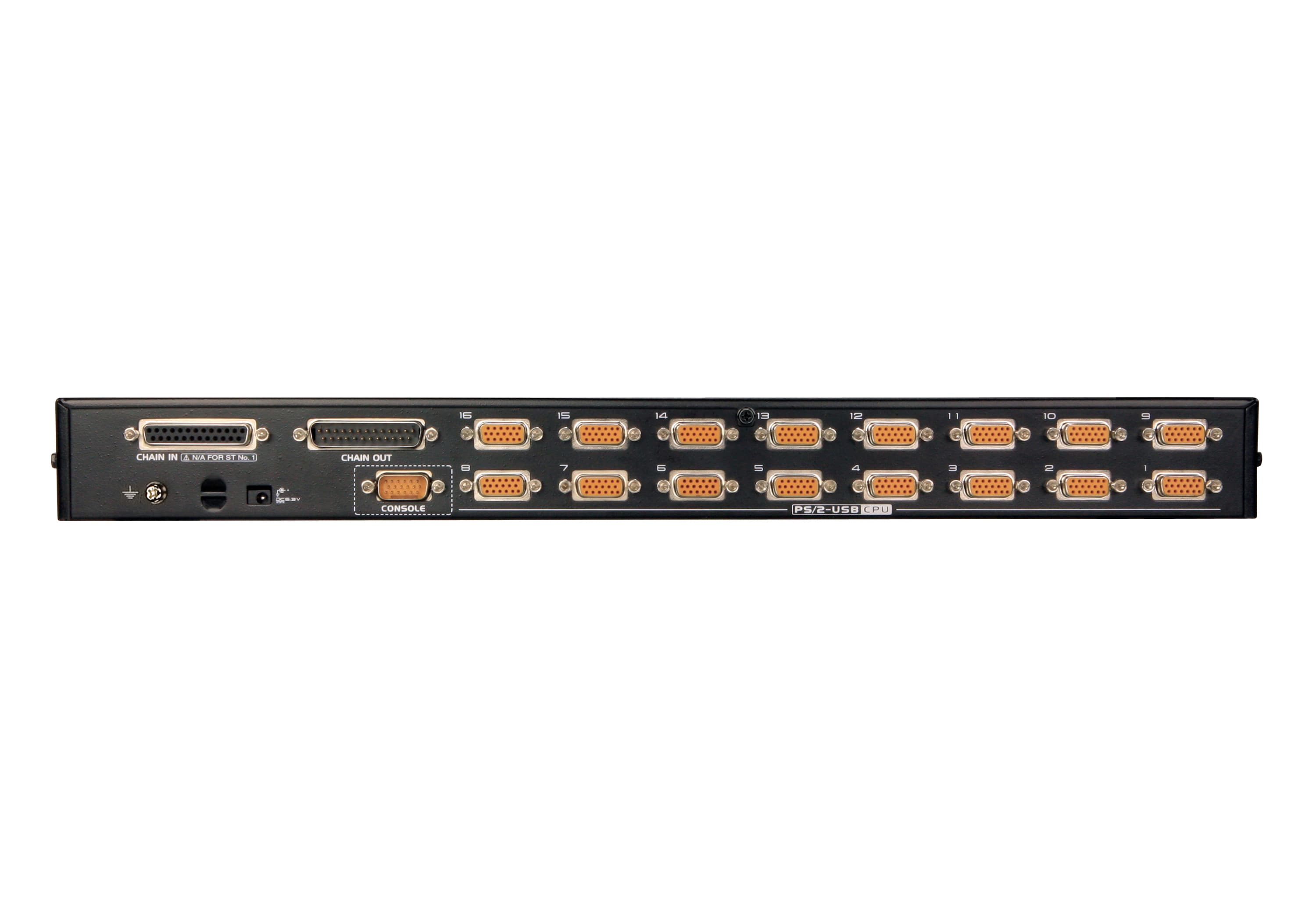 16-Port PS/2-USB VGA KVM Switch with Daisy-Chain Port and USB Peripheral Support — изглед 3