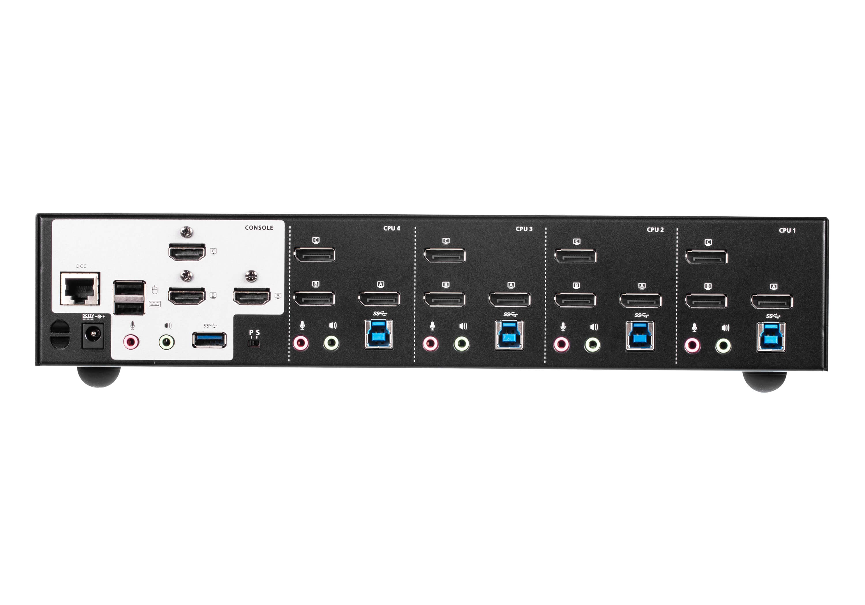 4-Port USB3.0 4K DisplayPort Triple Display KVMP™ Switch — изглед 2