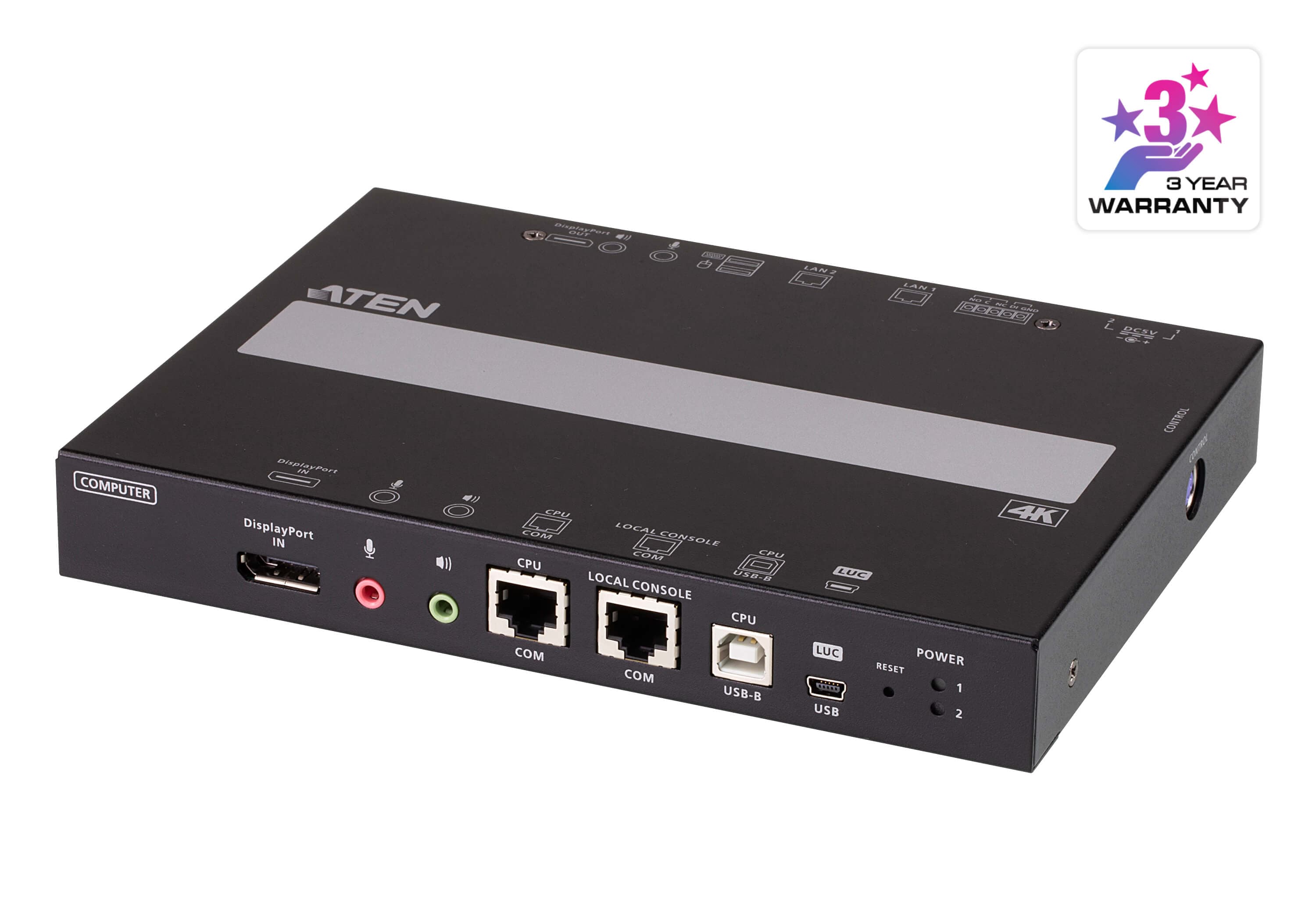 1-Local/Remote Share Access Single Port 4K DisplayPort KVM over IP Switch — изглед 3