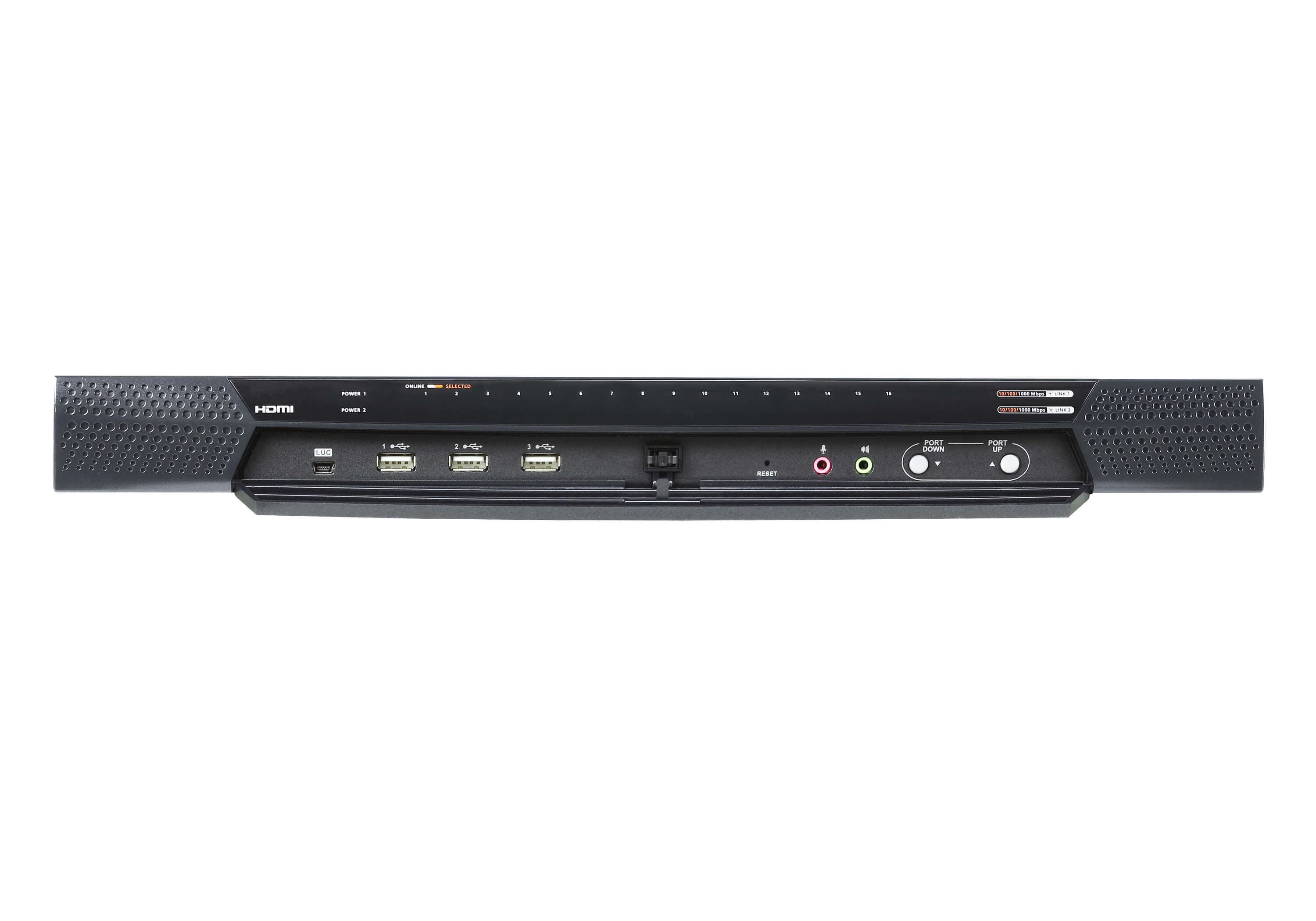 1-Local/4-Remote Shared Access 16-Port Multi-Interface Cat 5 KVM over IP Switch