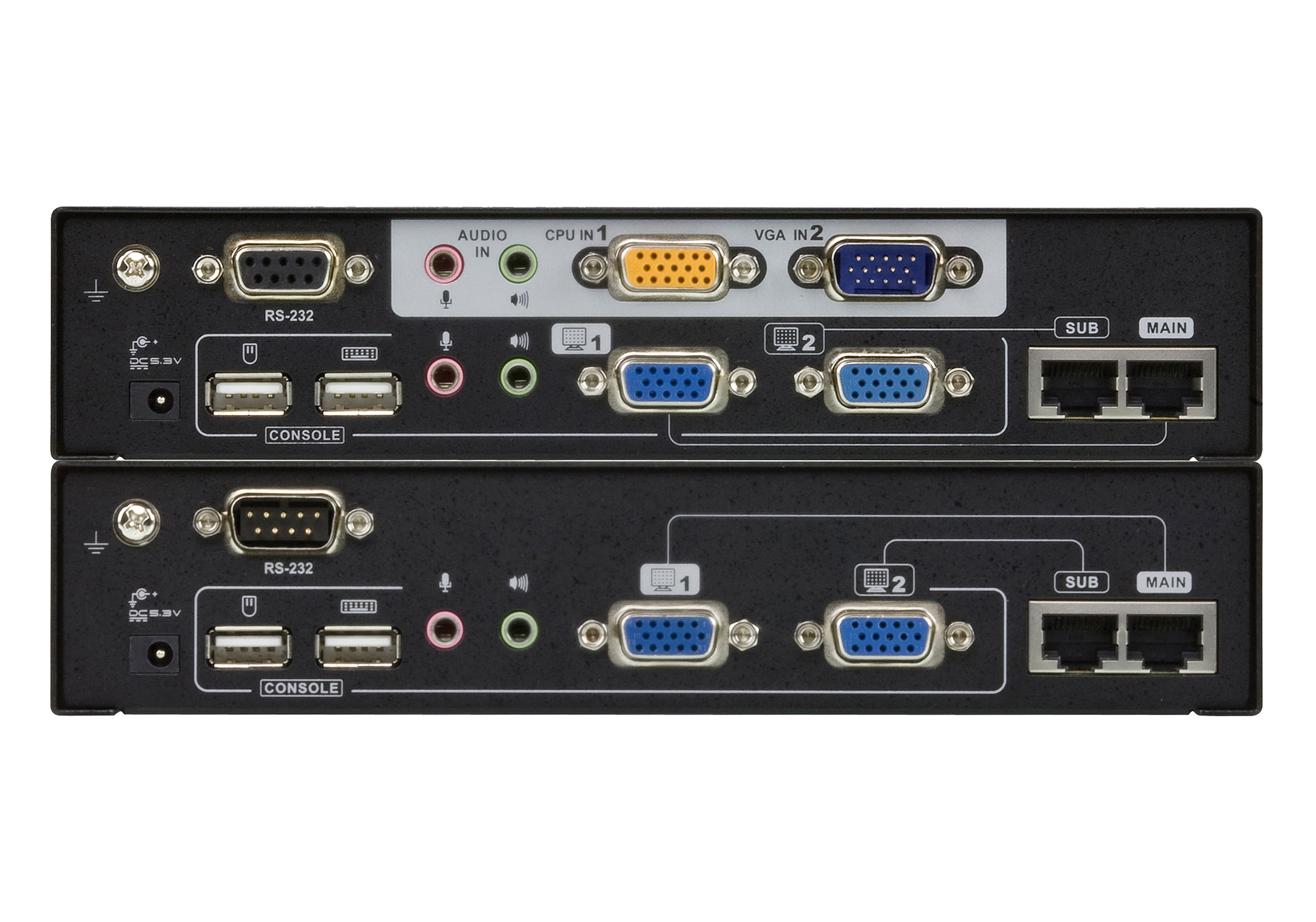 USB VGA Dual View Cat 5 KVM Extender (1600 x 1200@150m) — изглед 3