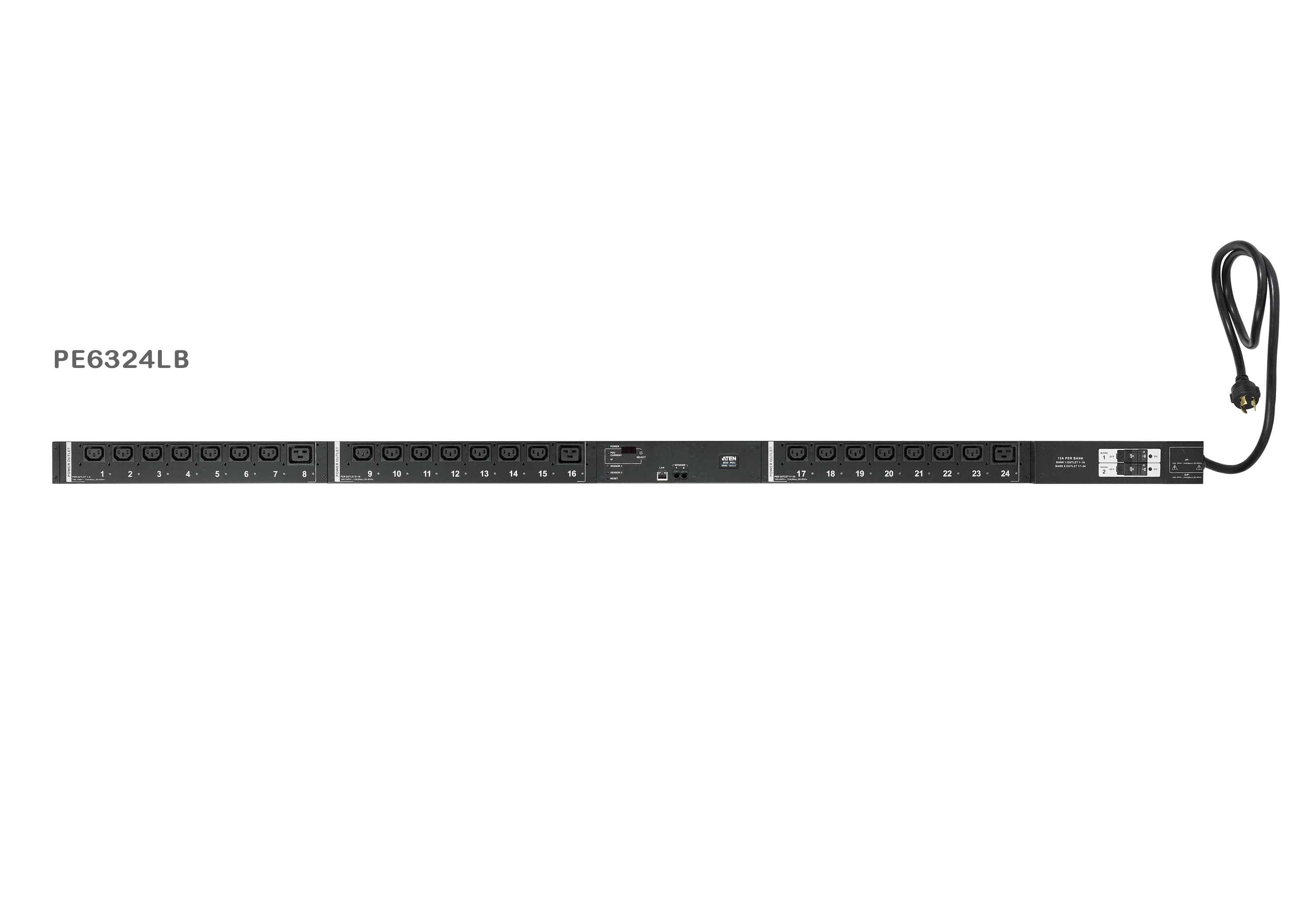 30A/32A 24-Outlet Metered & Switched Low Profile eco PDU — изглед 2