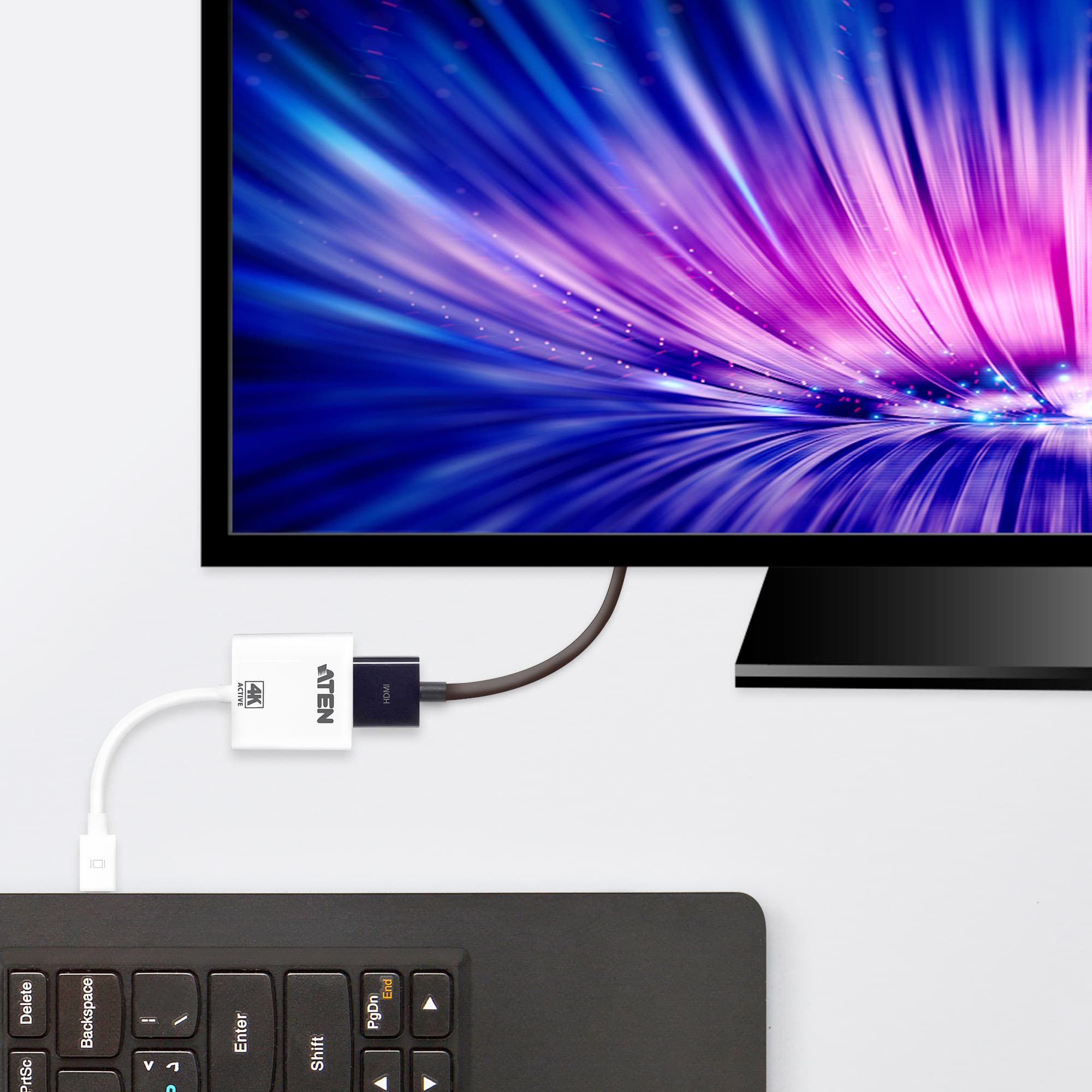 4K Mini DisplayPort to HDMI Active Adapter — view 2