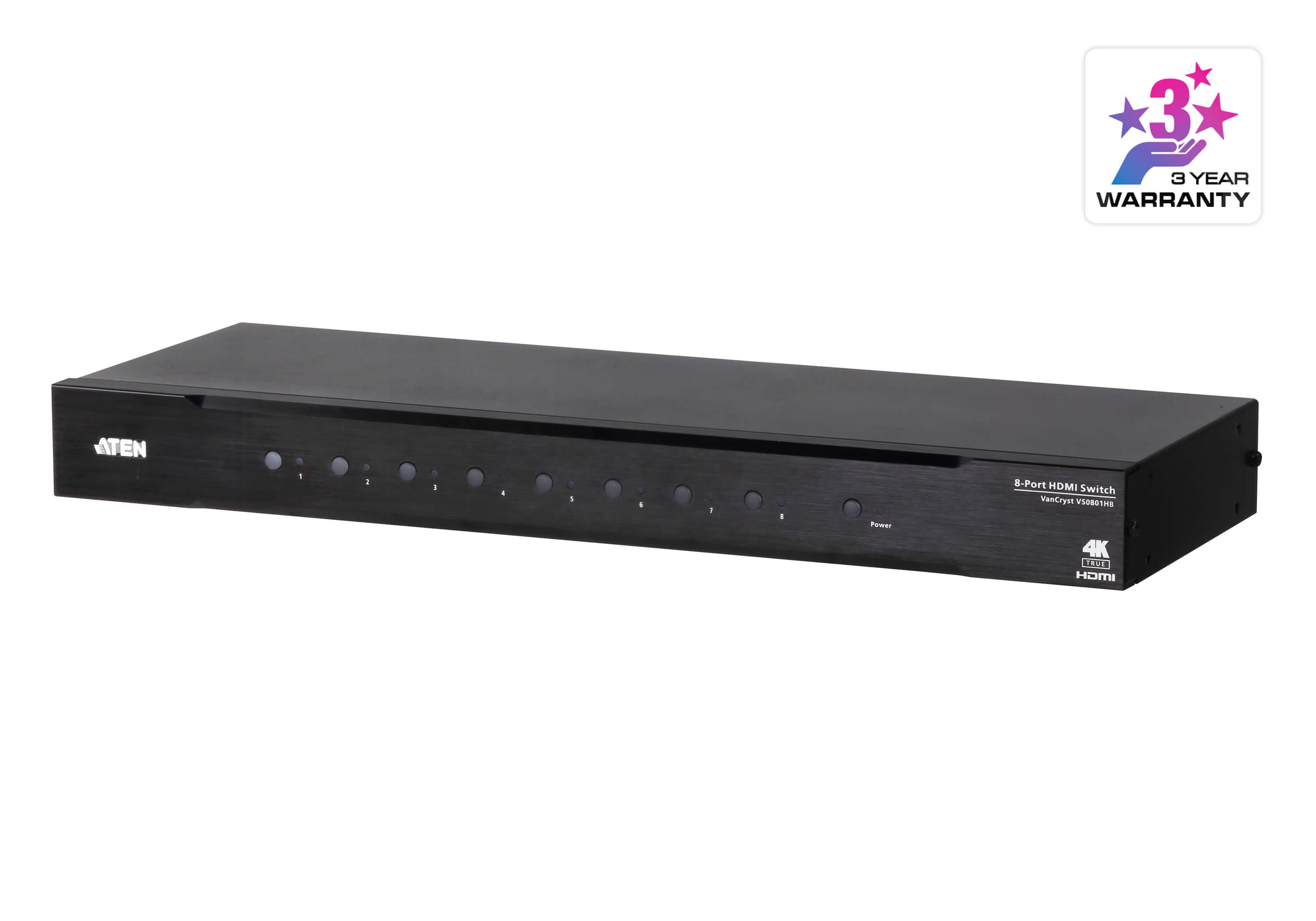 8-Port True 4K HDMI Switch — изглед 3