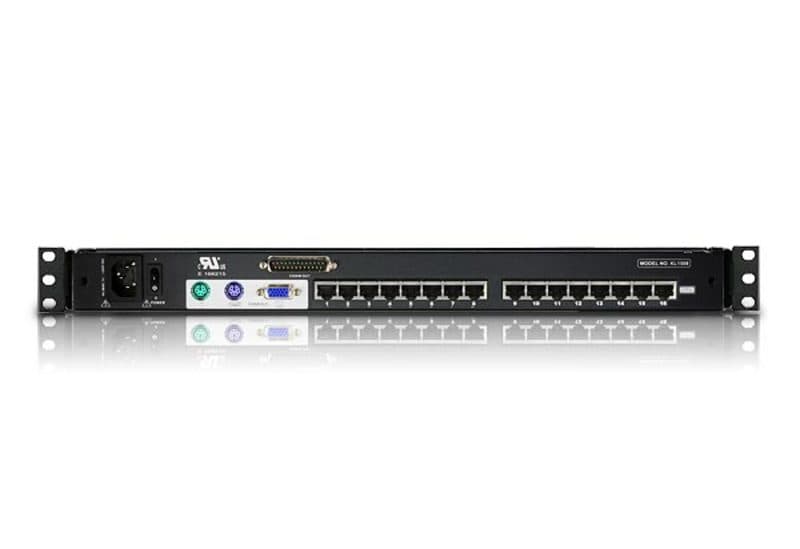 16-Port Cat 5 High-Density Dual Rail LCD KVM Switch — изглед 2
