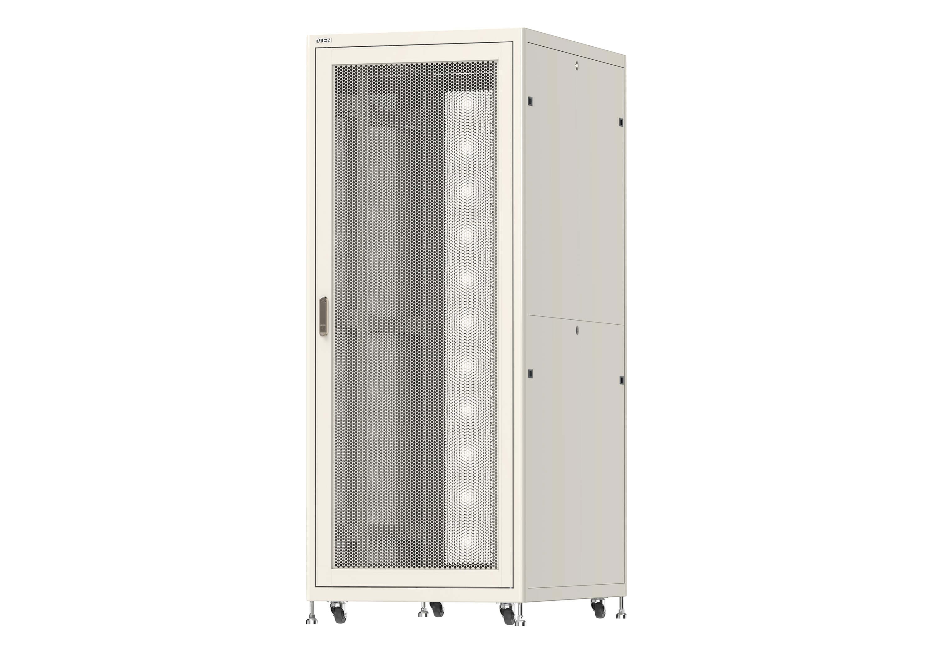 42U Network/Server Rack with Perforated Front and Rear Doors — view 3