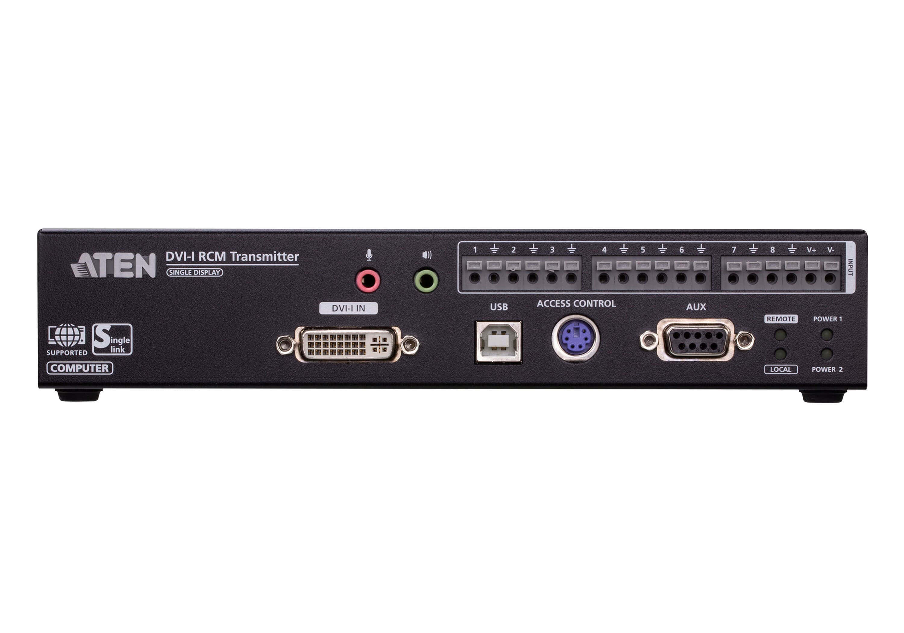 DVI-I Single Display KVM over IP Transmitter with Remote Access — изглед 2