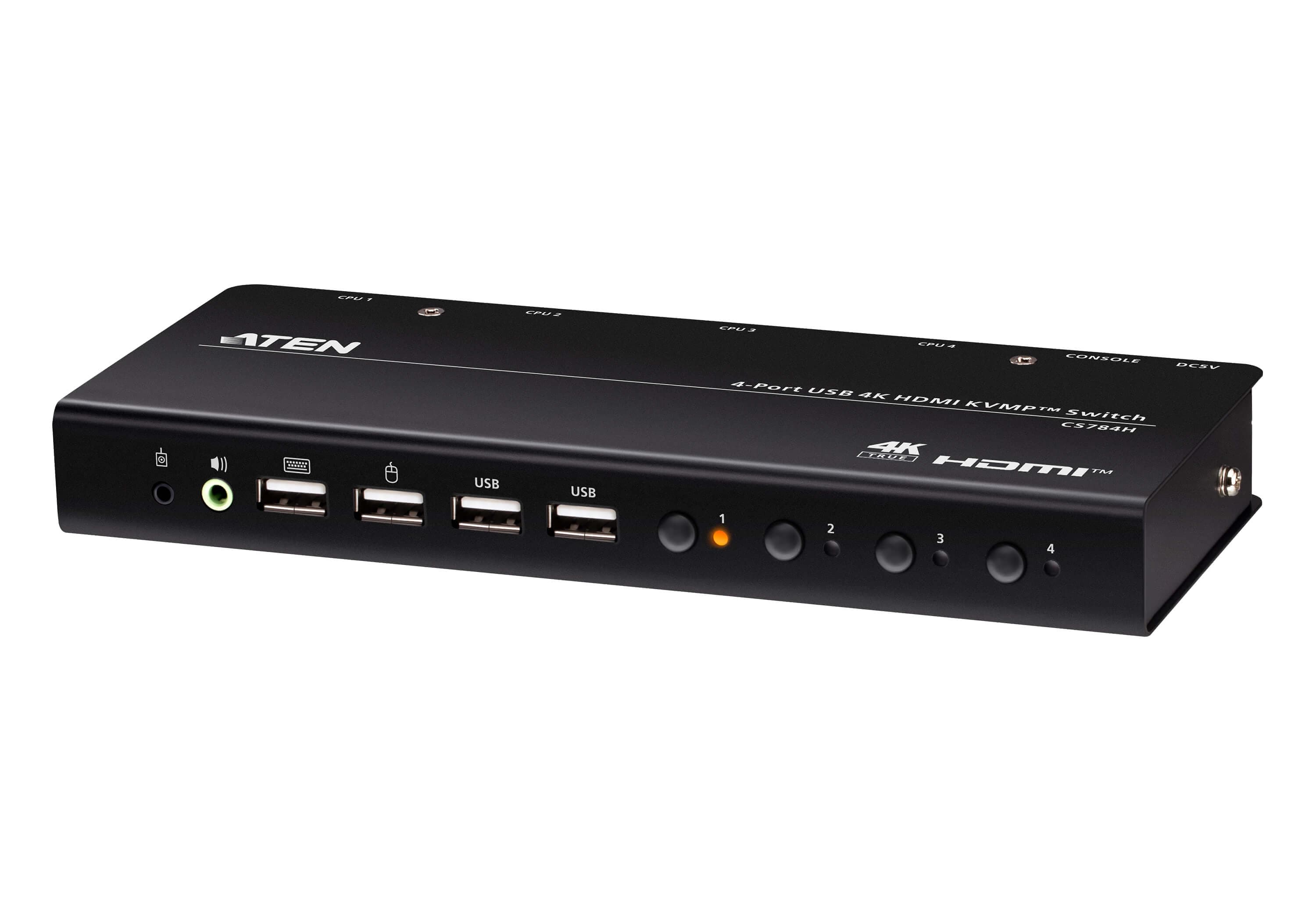 4-Port USB 4K HDMI KVMP™ Switch (Cables included) — view 3