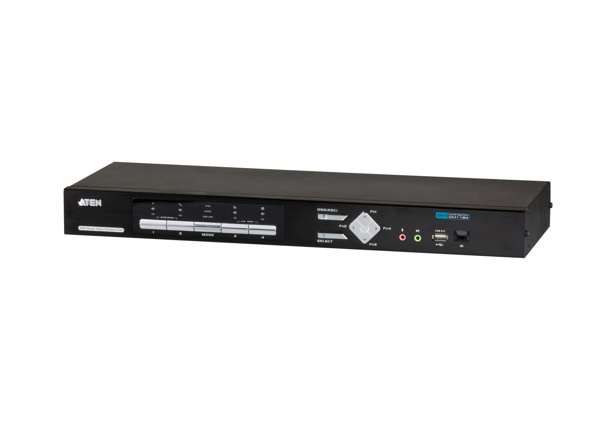 4-Port USB DVI Multi-View/Audio KVMP™ Switch — изглед 3