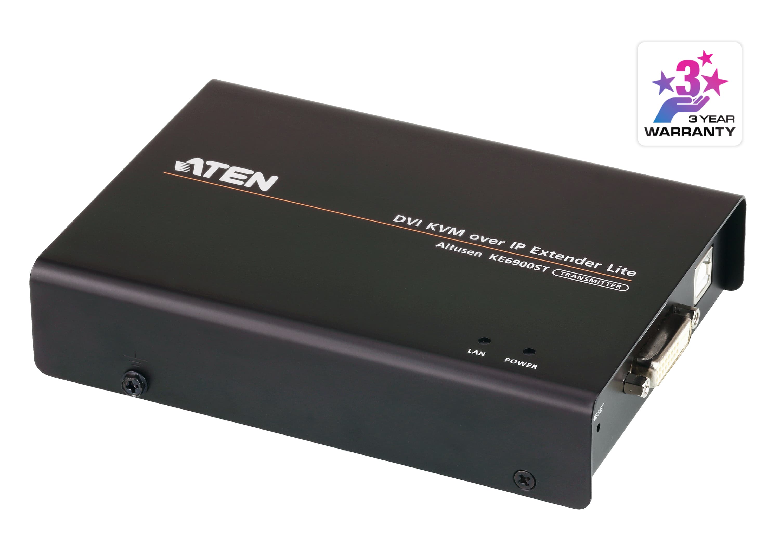 USB DVI-D Single Display Slim KVM Over IP Transmitter — изглед 3
