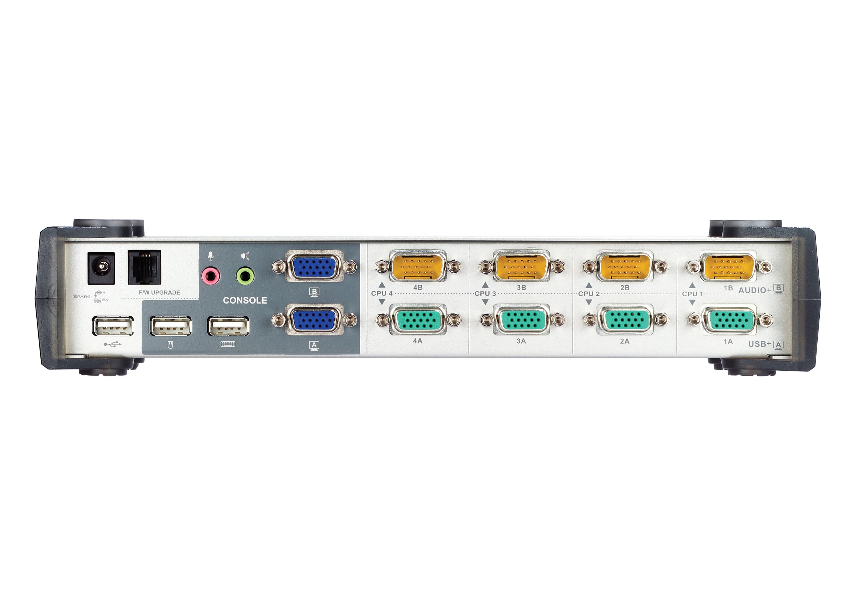 4-Port USB VGA Dual Display/Audio KVMP™ Switch — view 3