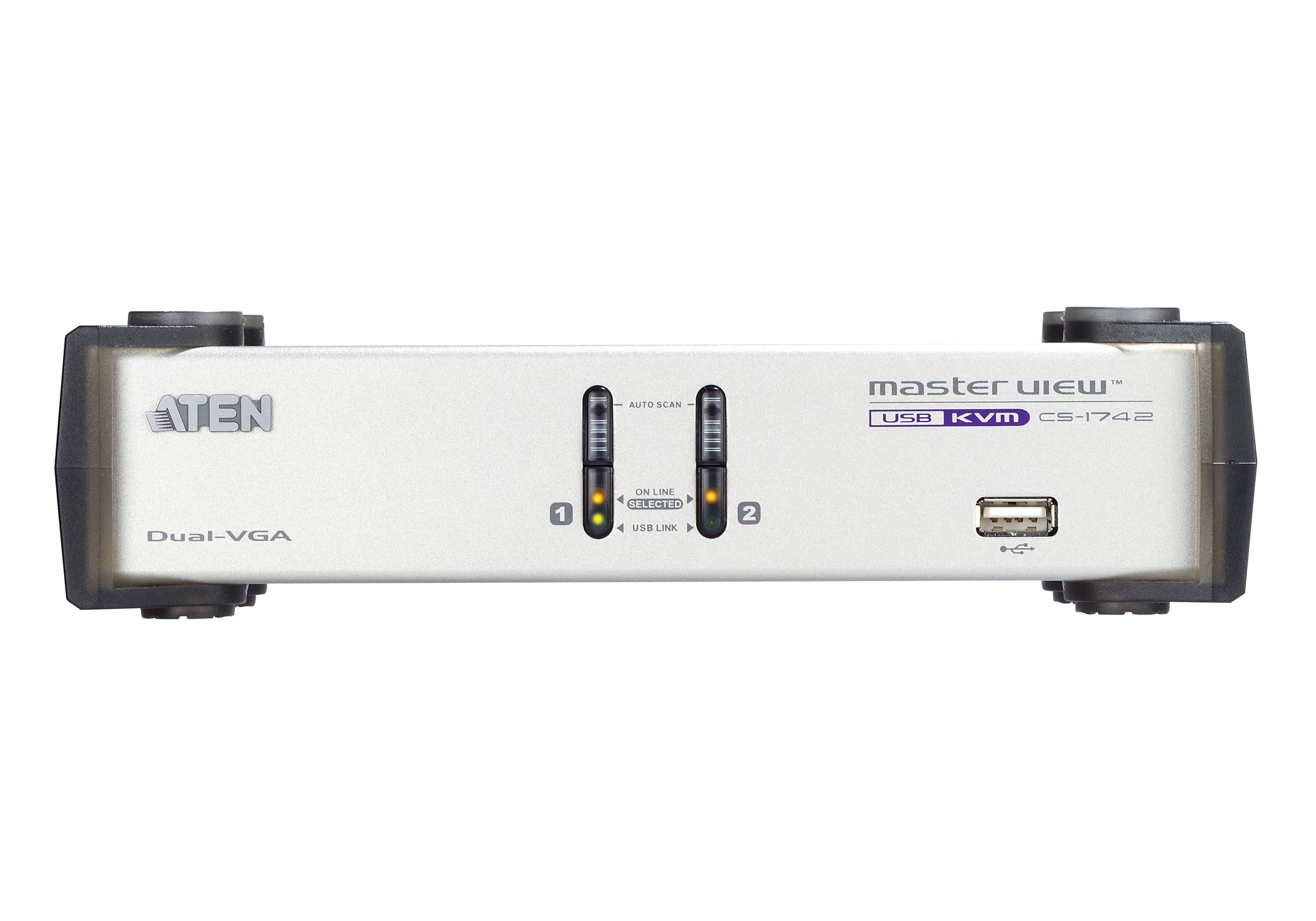 2-Port USB VGA Dual Display/Audio KVMP™ Switch — изглед 2