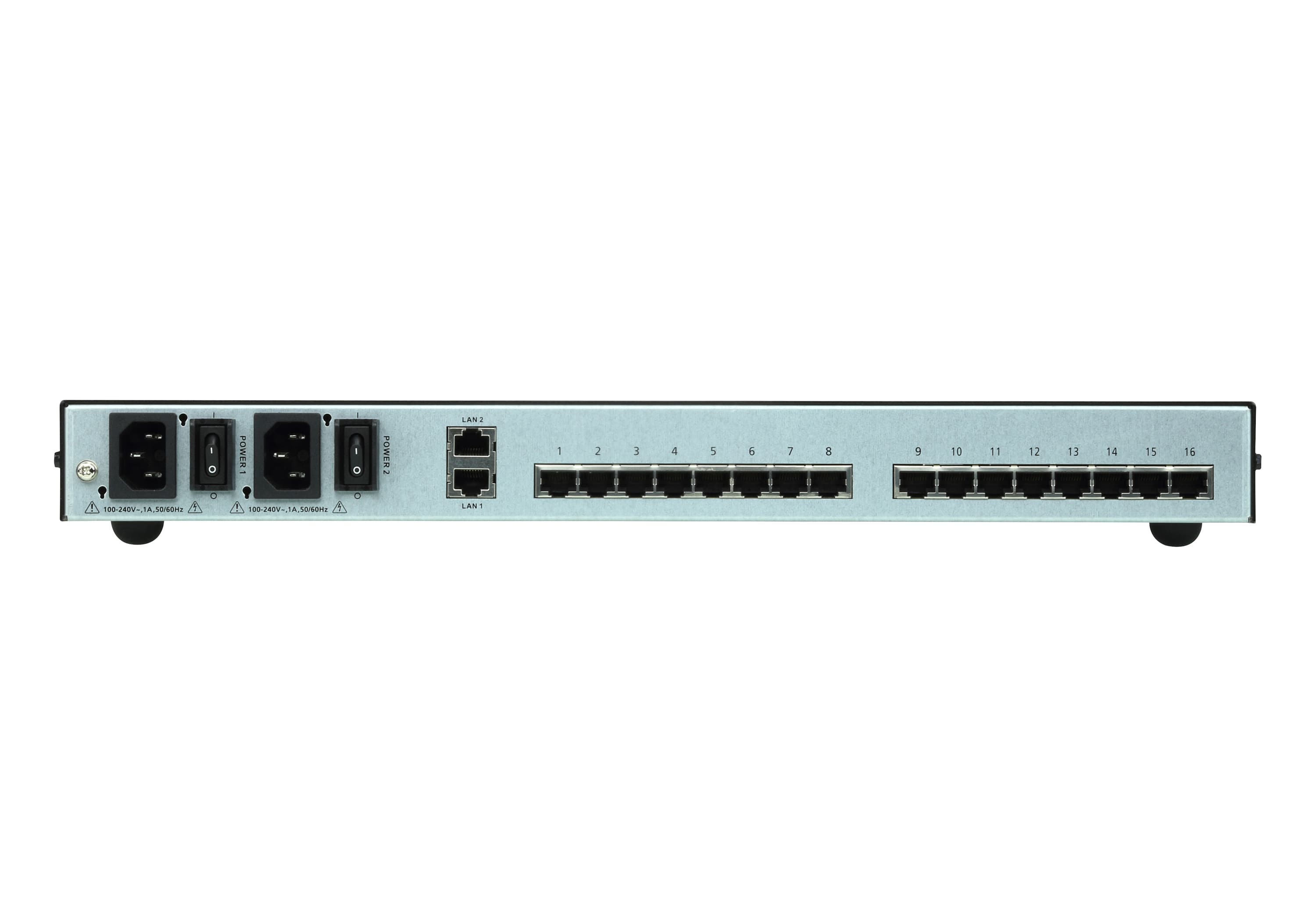 16-Port Serial Console Server with Dual Power/LAN — изглед 3