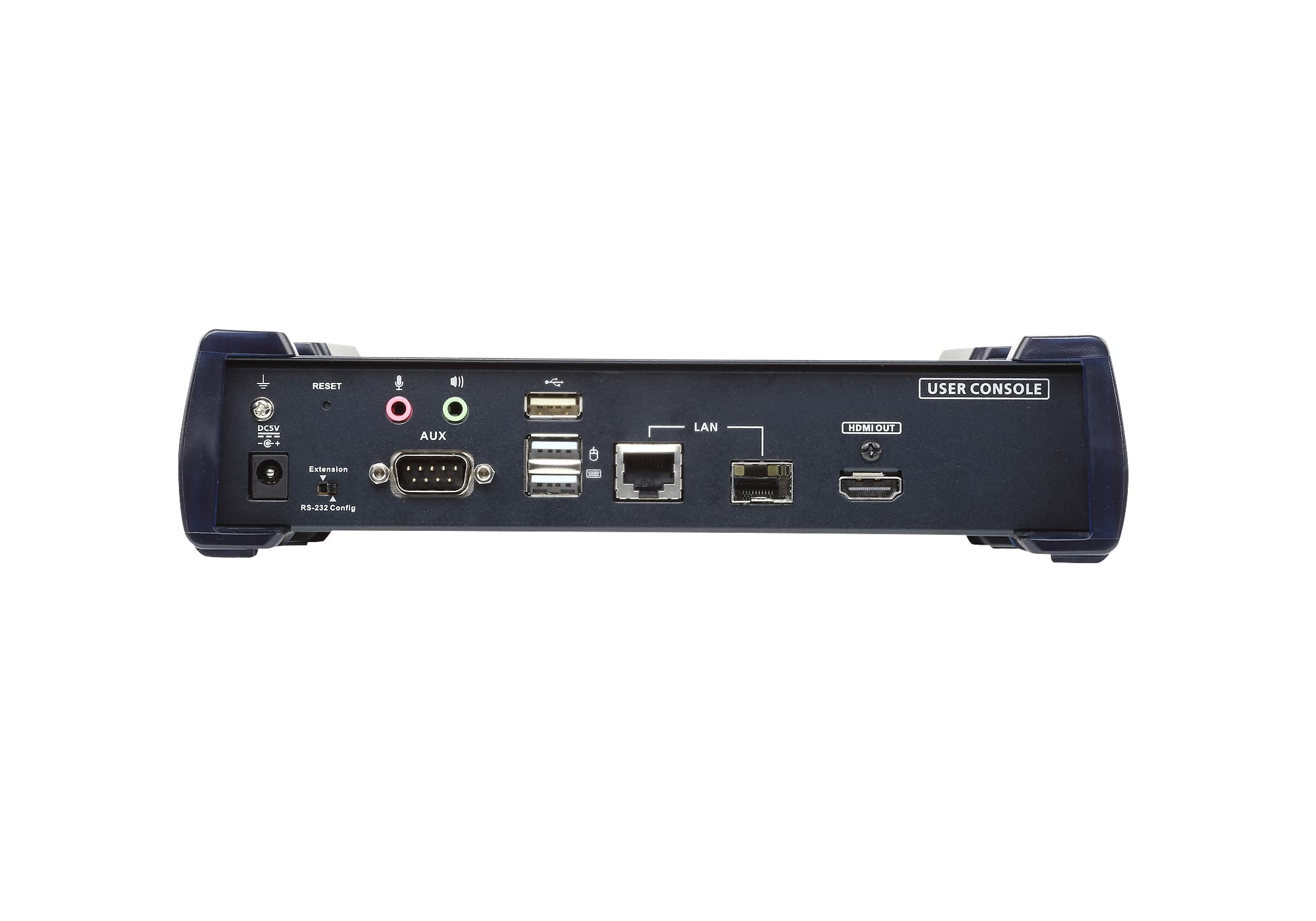 4K HDMI Single Display KVM over IP Extender with PoE — изглед 4