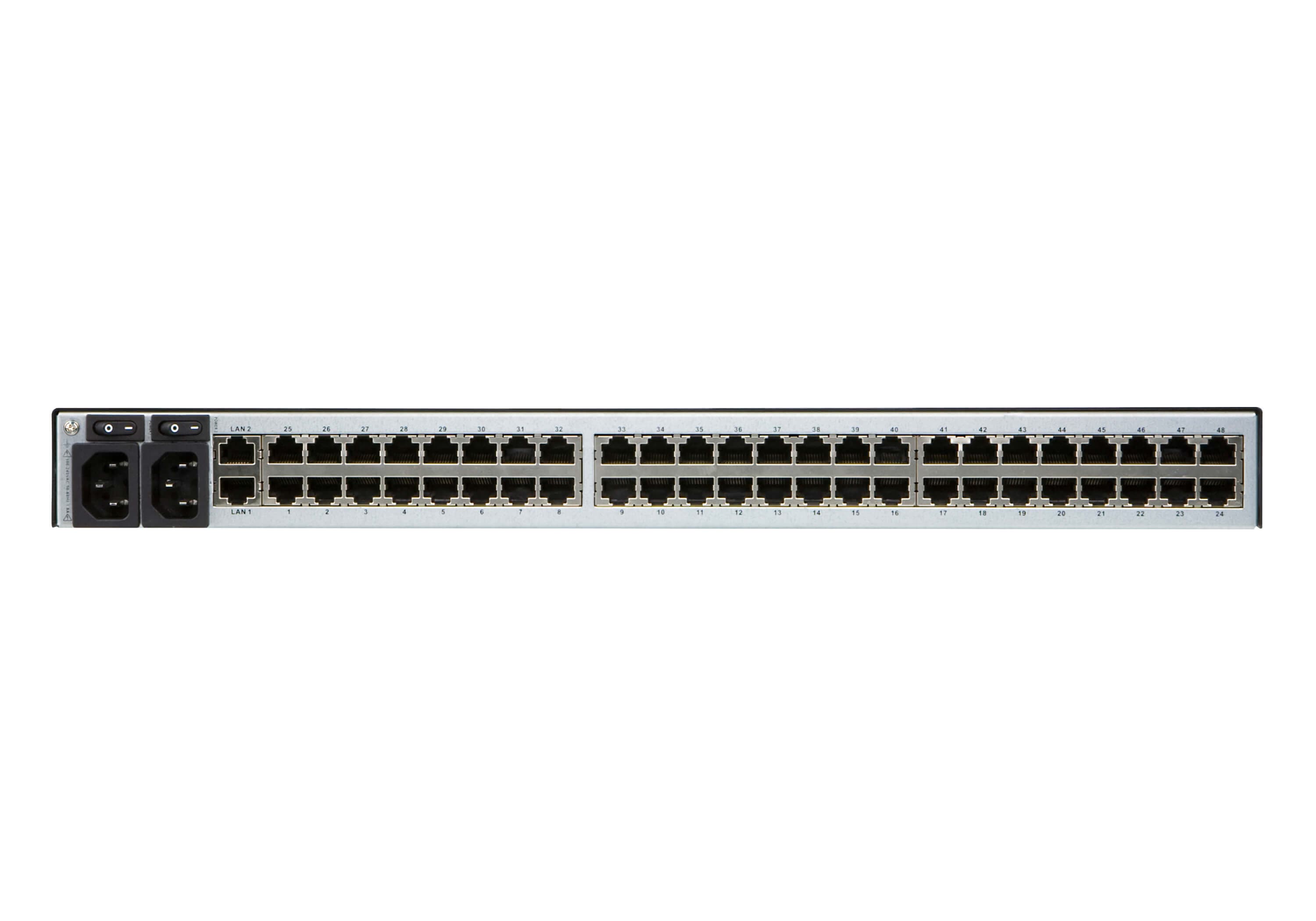 48-Port Serial Console Server with Dual Power/LAN — изглед 2