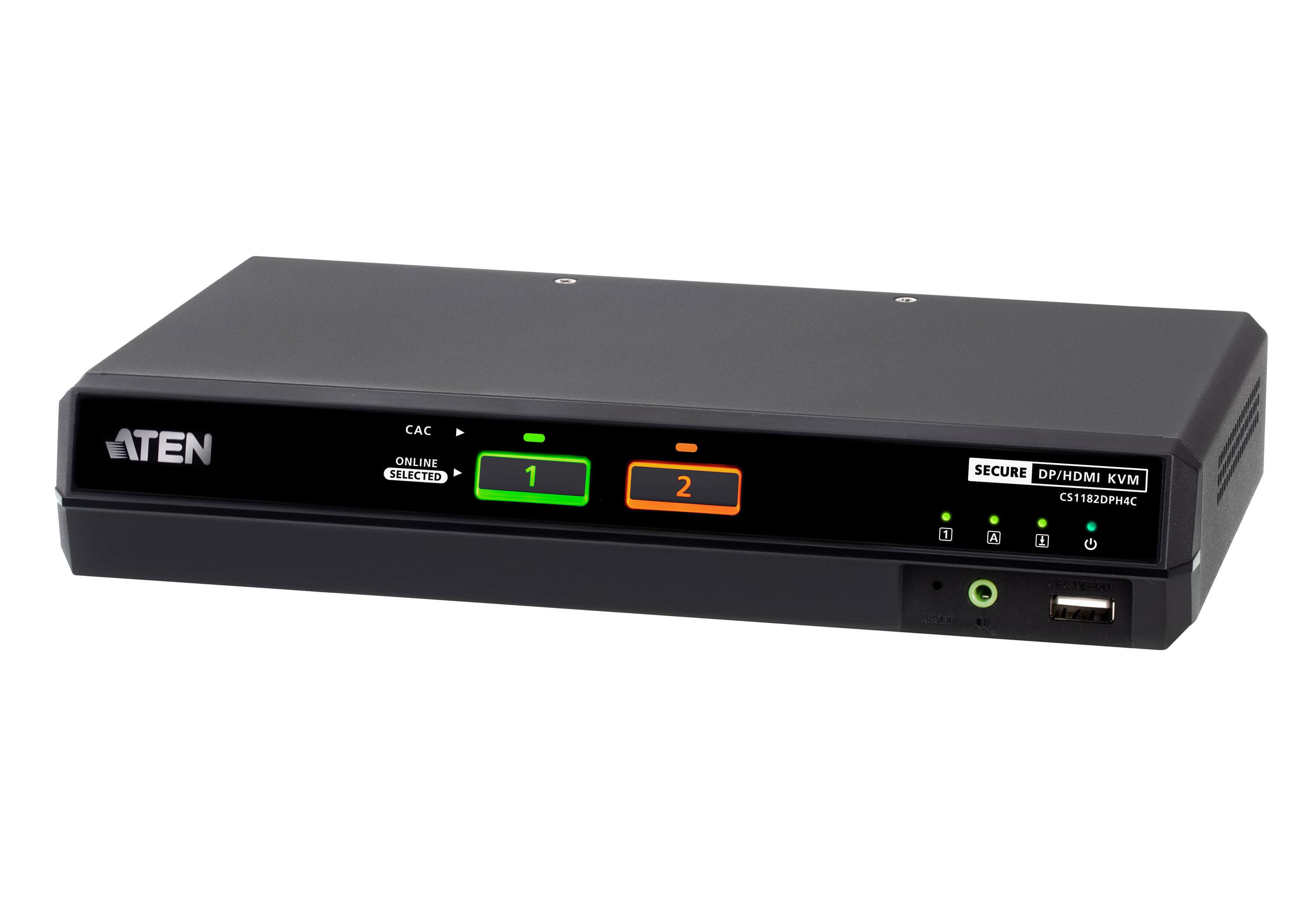 2-Port USB 5K DisplayPort/HDMI Universal Secure KVM Switch with CAC (PSD PP v4.0 Compliant) — изглед 3