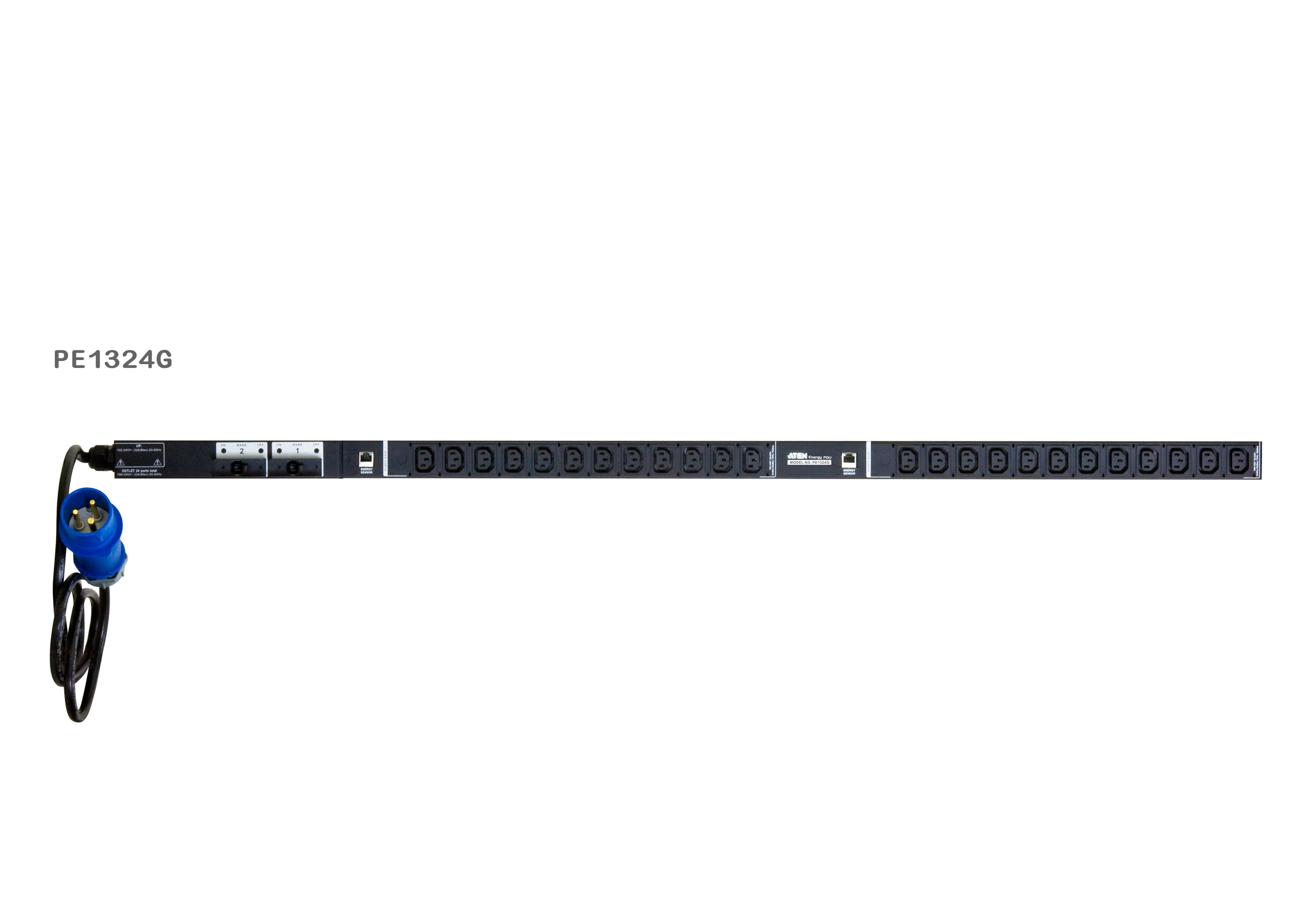 30A/32A 24-Outlet Metered-Ready Energy PDU