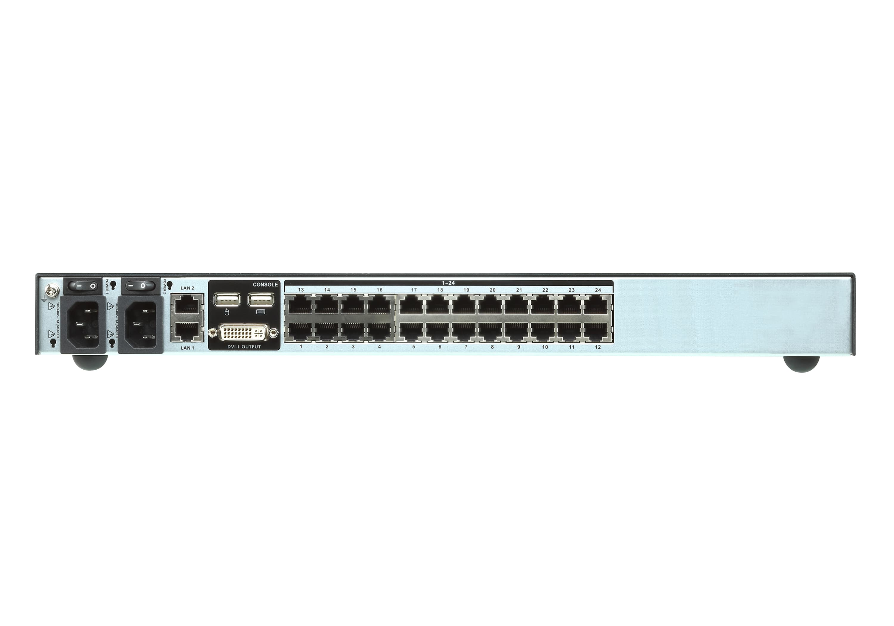 1-Local/2-Remote  Access 24-Port Multi-Interface Cat 5 KVM over IP Switch — view 2