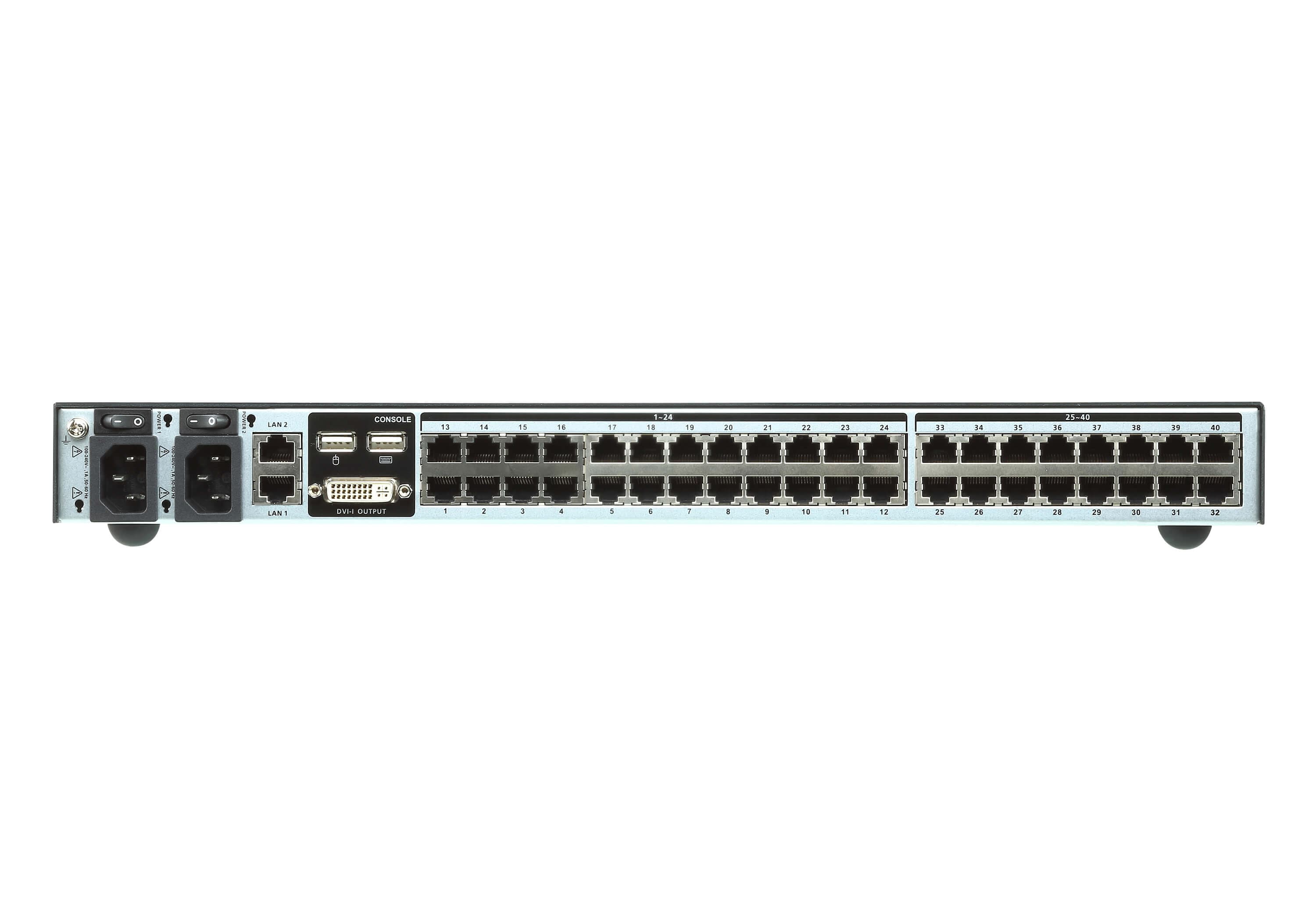 1-Local/4-Remote  Access 40-Port Multi-Interface Cat 5 KVM over IP Switch — изглед 2
