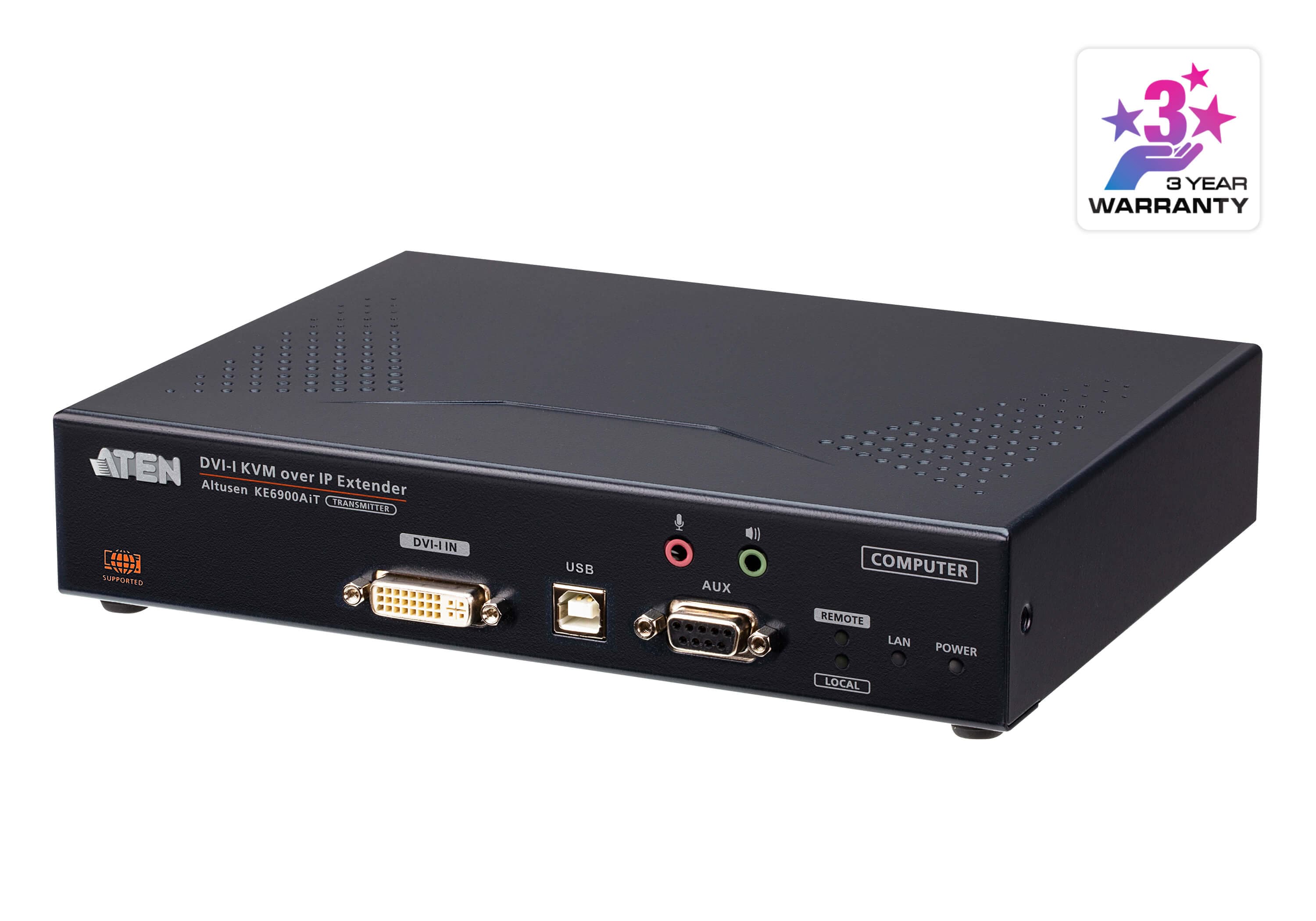 DVI-I Single Display KVM over IP Transmitter with Internet Access — изглед 3