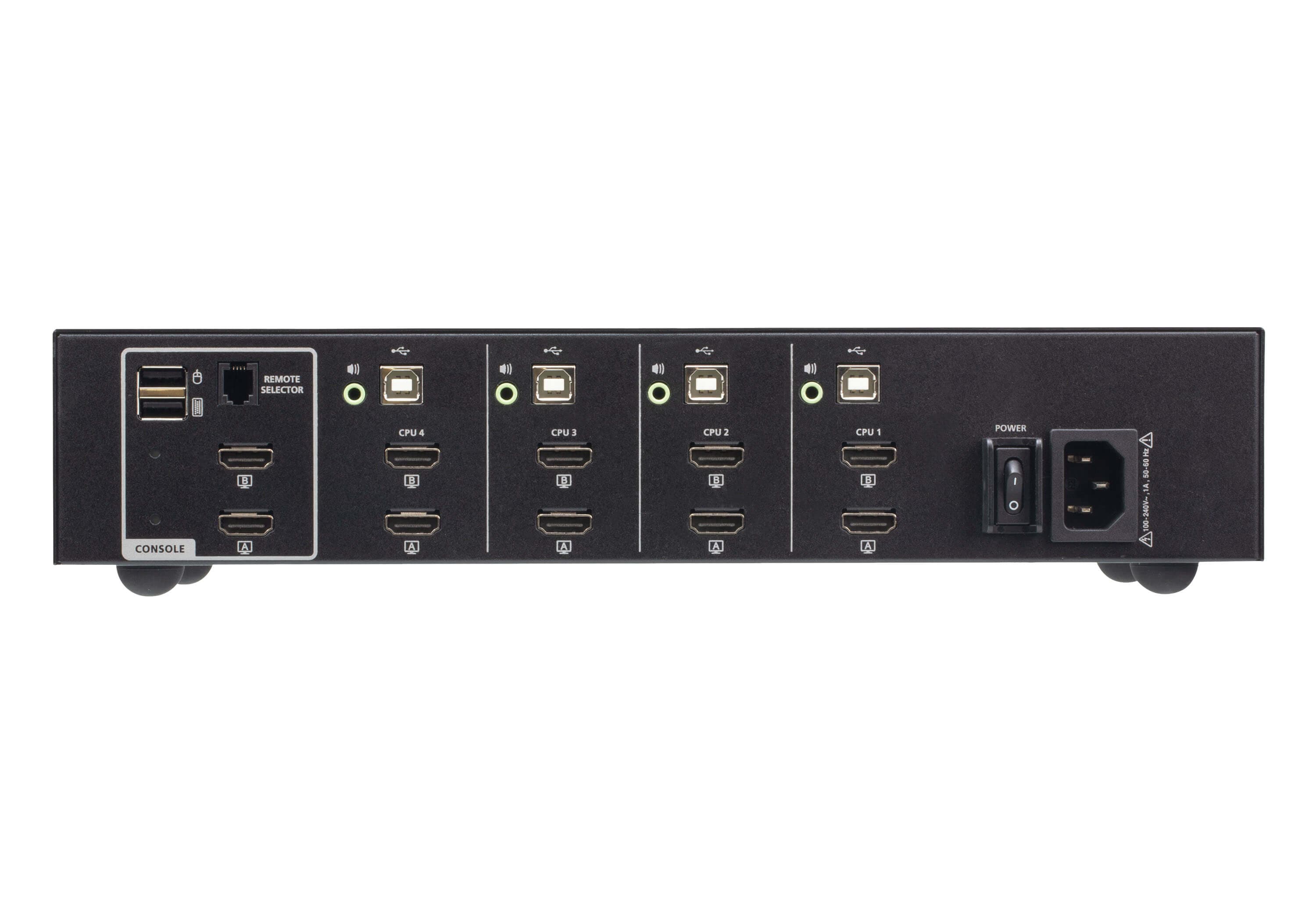 4-Port USB HDMI Dual Display Secure KVM Switch (PSD PP v4.0 Compliant)