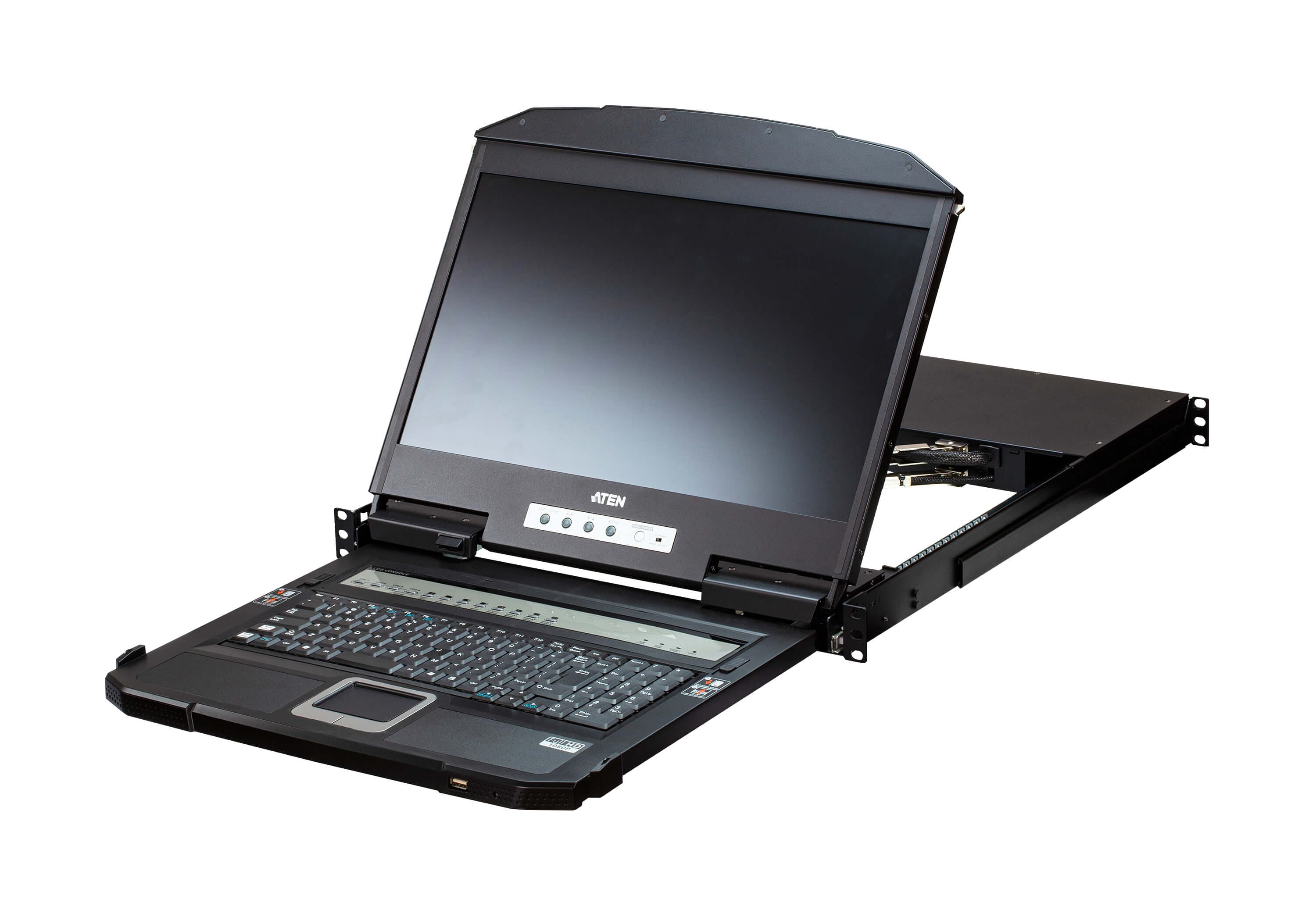 4-Port USB HDMI Multi-View Dual Rail WideScreen LCD KVM Switch — изглед 2