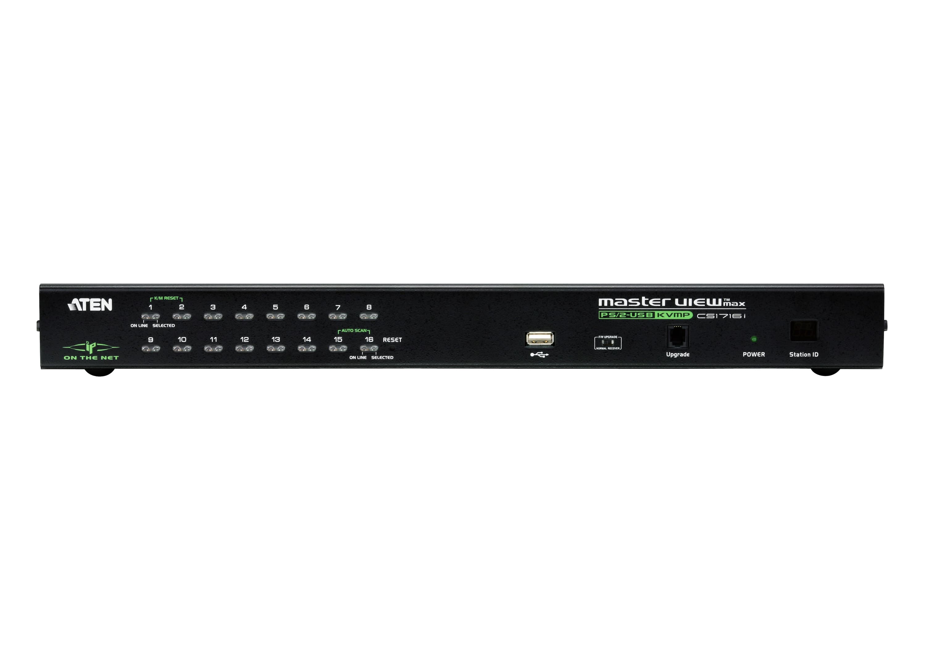 1-Local / Remote Shared Access 16-Port PS/2-USB VGA KVM over IP Switch — изглед 2